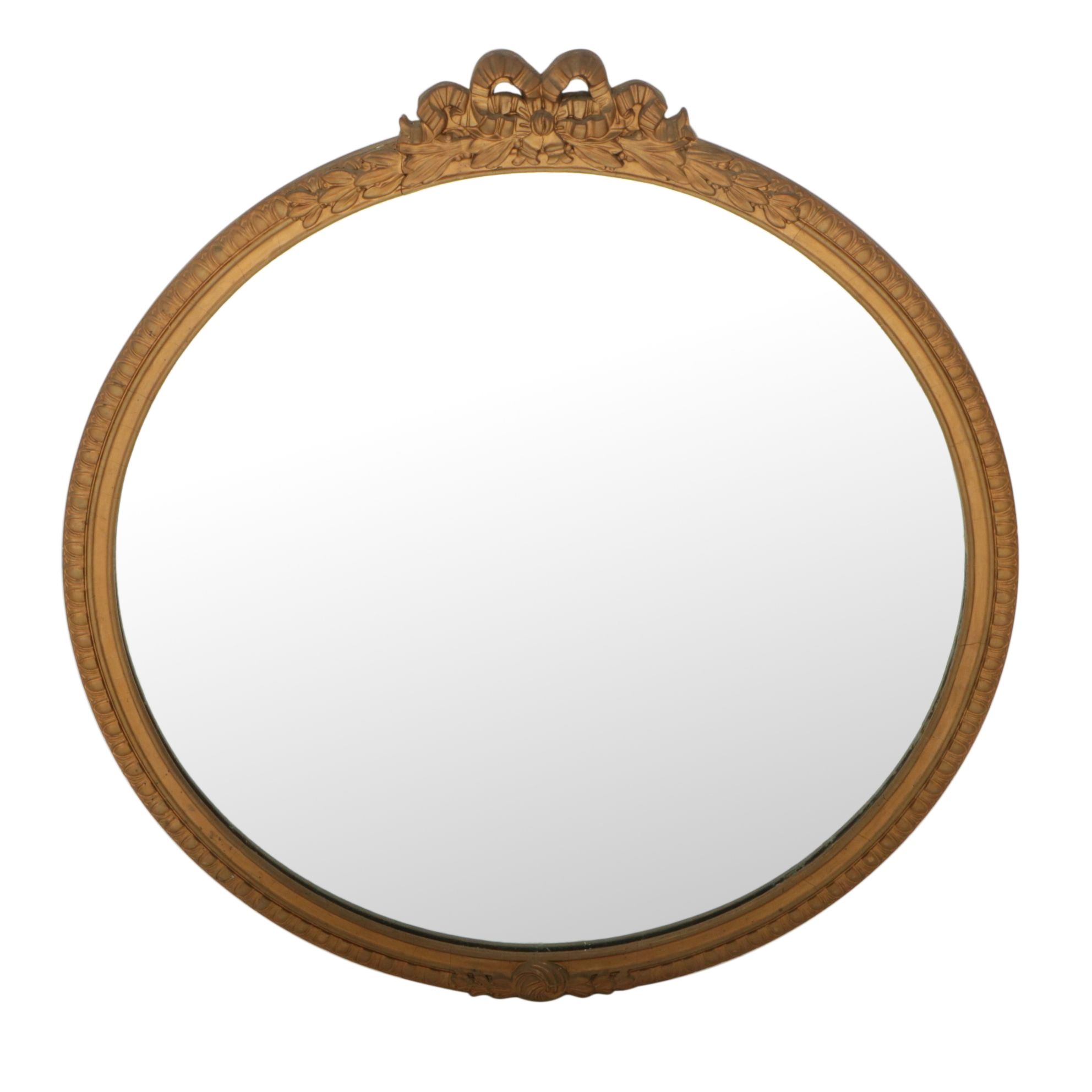 Louis XV Style Round Wall Mirror, Mid to Late 20th Century