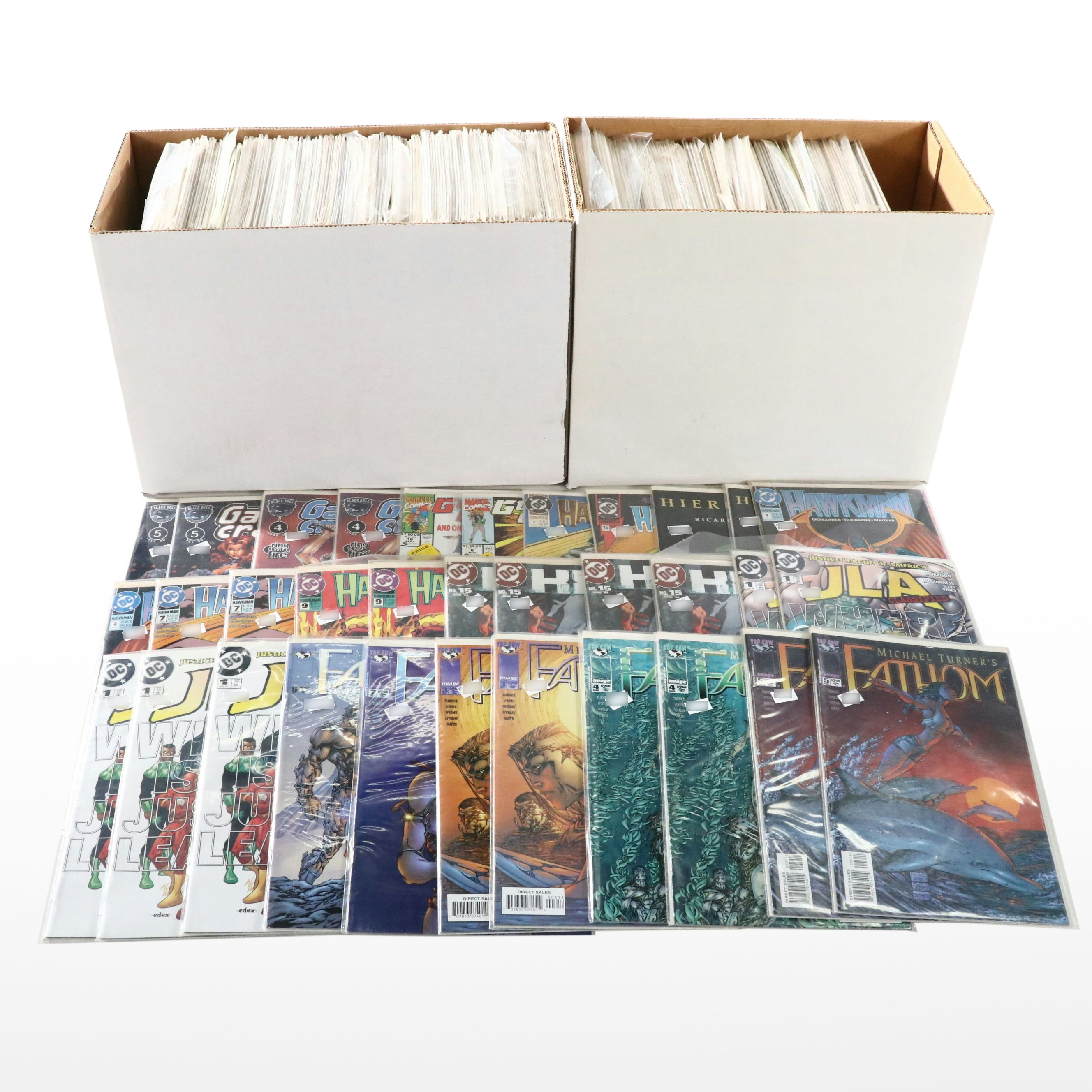 Modern Age Comic Books Featuring "Hawkman", "Gate Crasher" and More