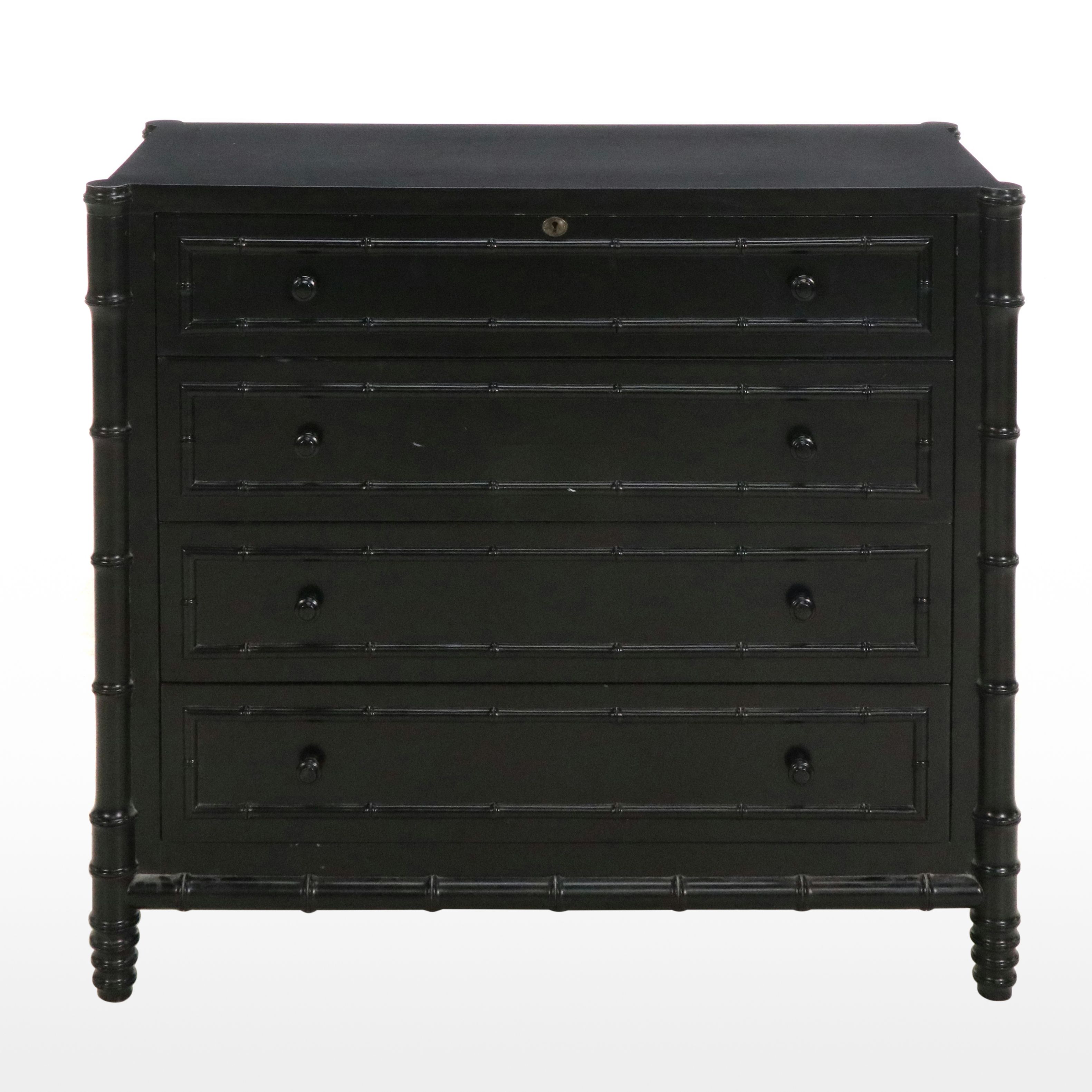Williams Sonoma "Hampstead" Faux Bamboo Four-Drawer Dresser