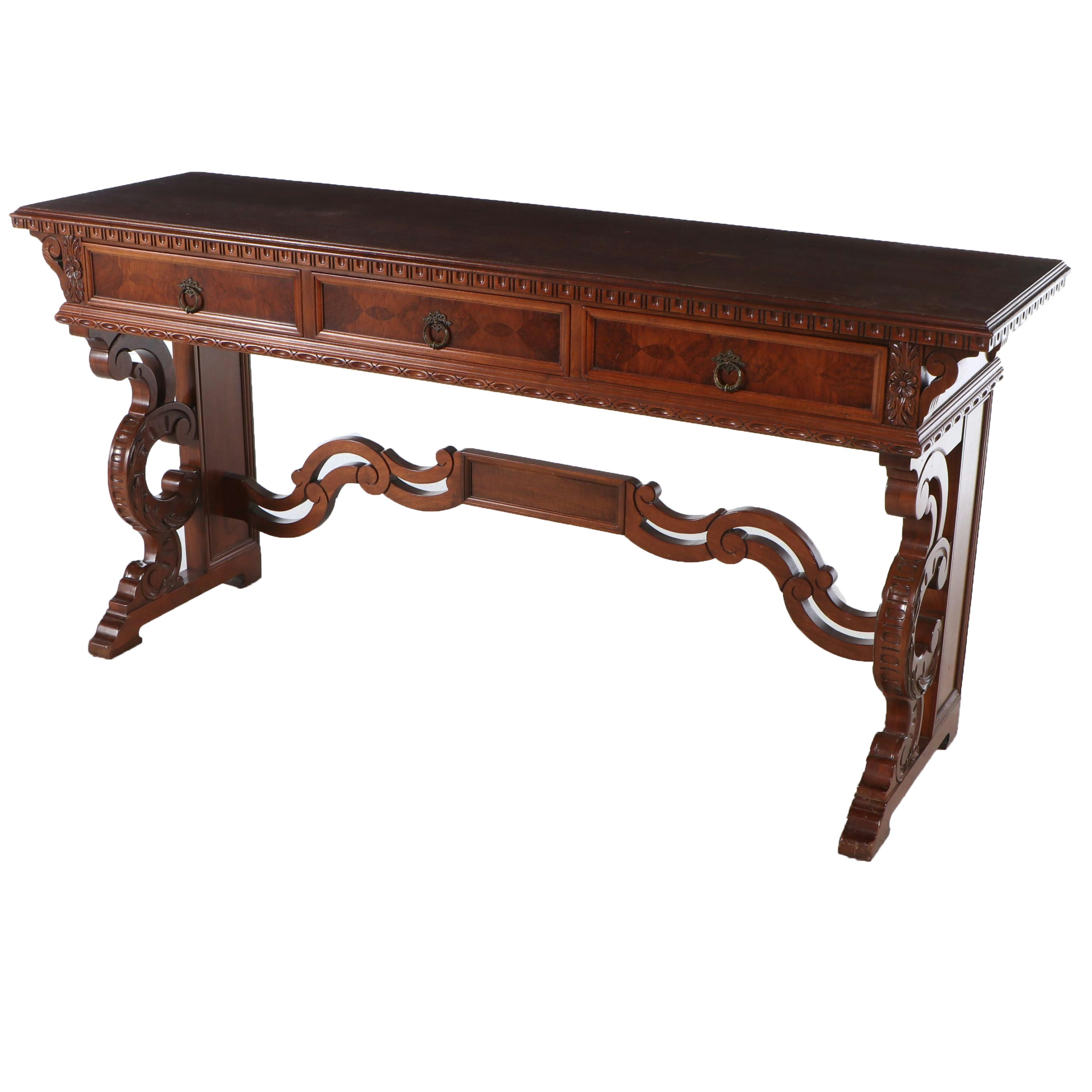 Rococo Style Carved Walnut Server