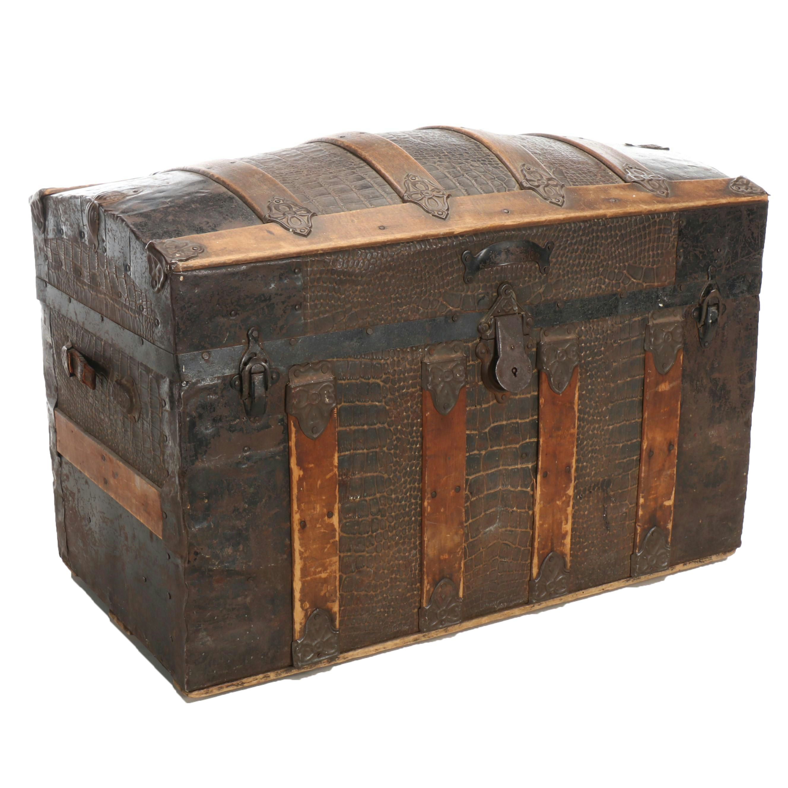 Gator Skin Steamer Trunk