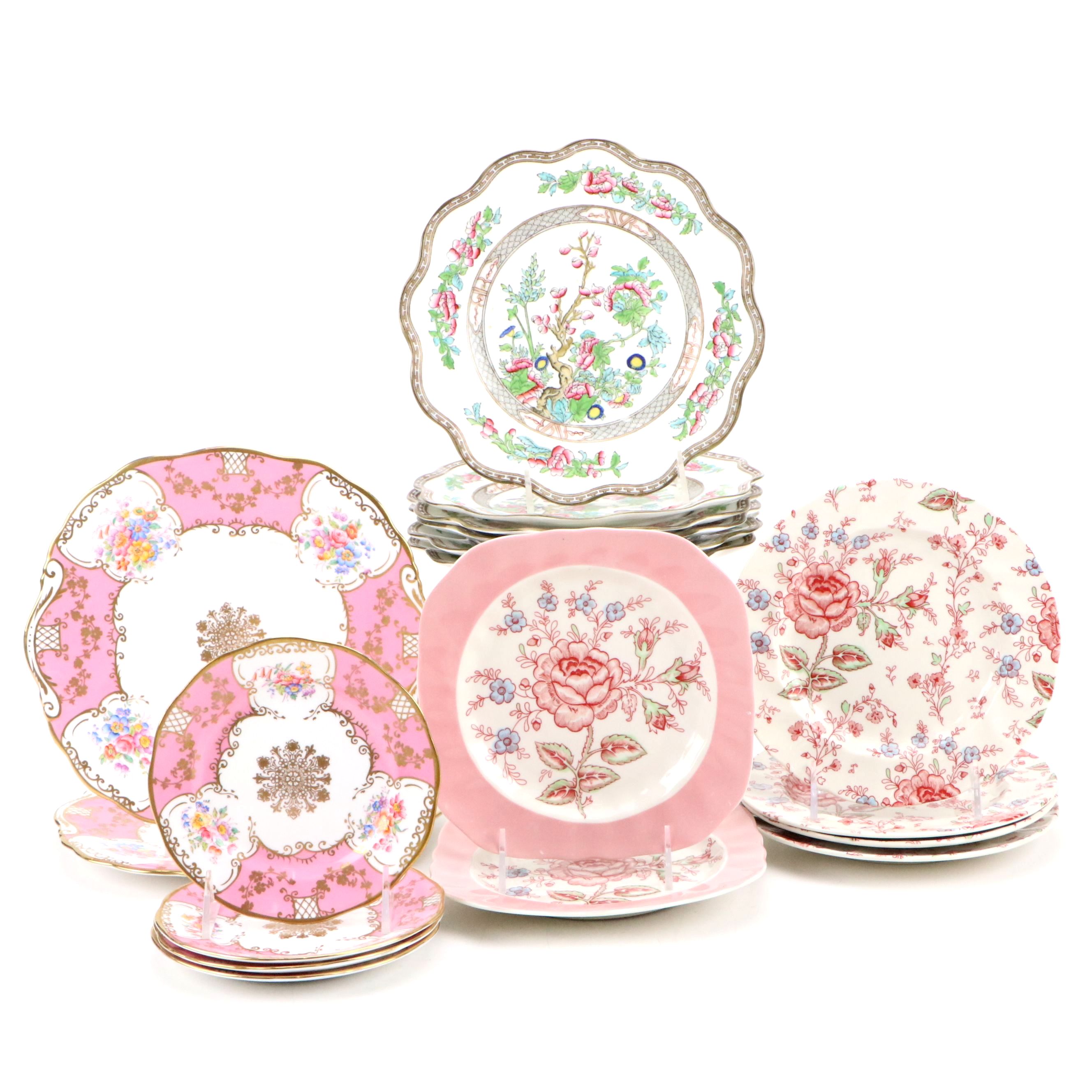 Johnson Bros., Coalport, and Salisbury Porcelain Plates