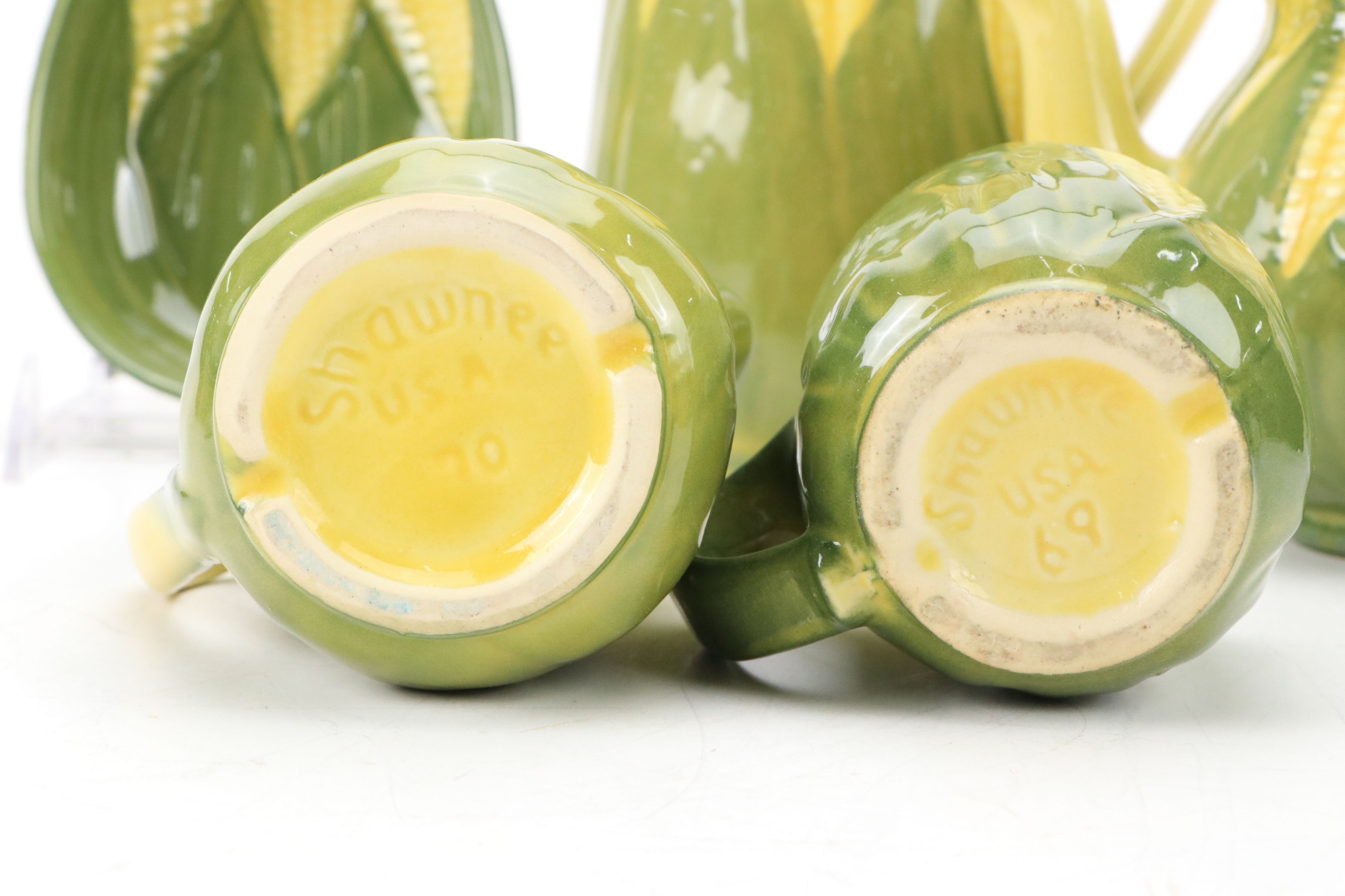 Shawnee "Corn King" Novelty Ceramic Serveware with Cardinal Corn Dish