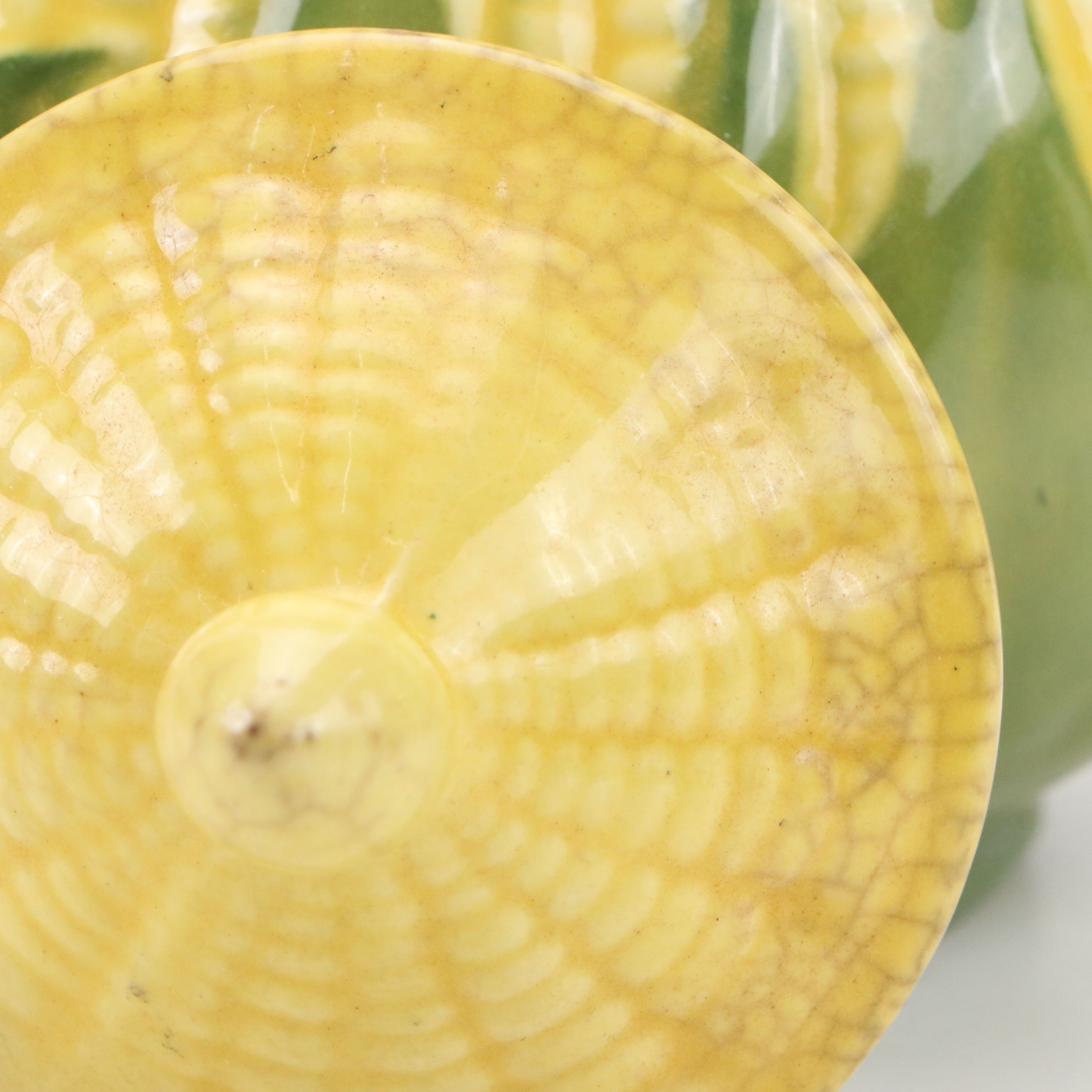 Shawnee "Corn King" Novelty Ceramic Serveware with Cardinal Corn Dish