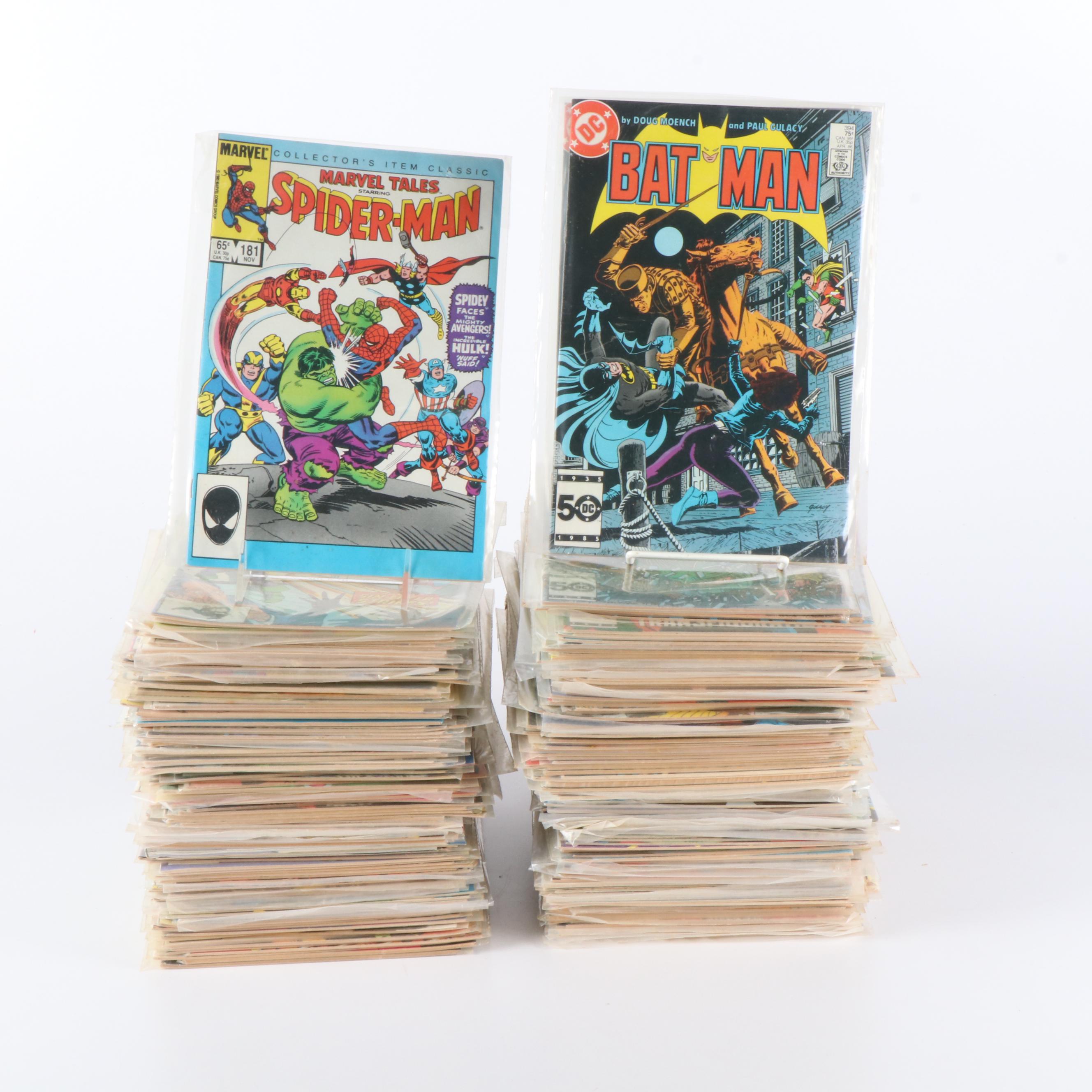 Over 210 Vintage DC and Marvel Comic Books, 1960s to 1980s