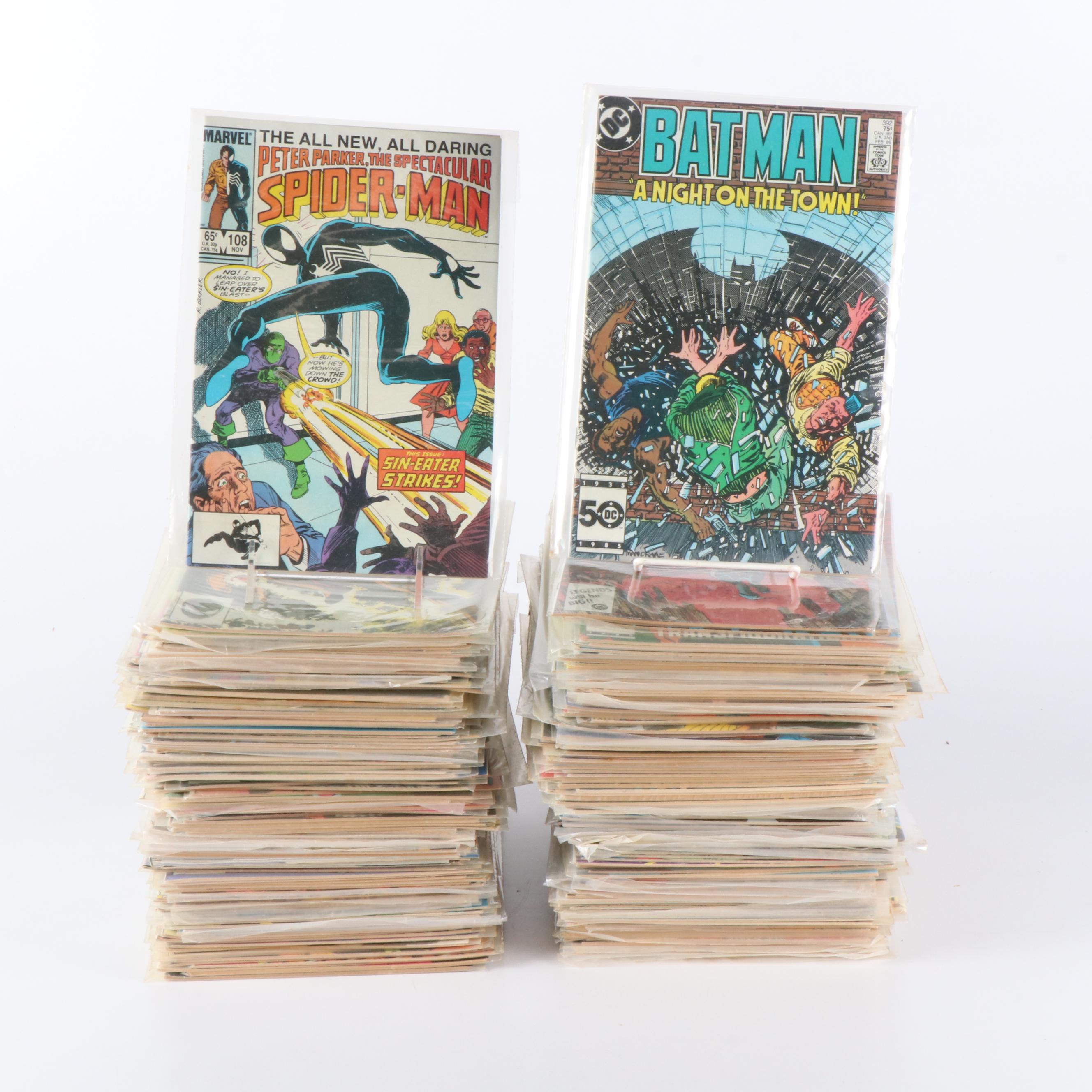 Over 210 Vintage DC and Marvel Comic Books, 1960s to 1980s