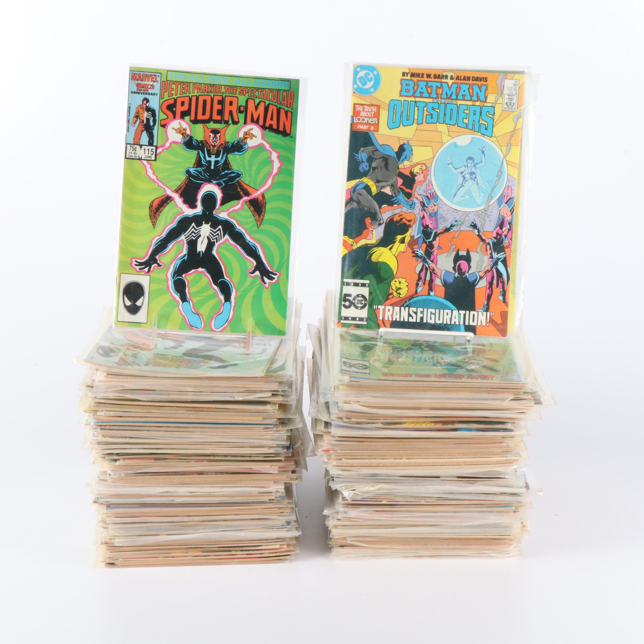 Over 210 Vintage DC and Marvel Comic Books, 1960s to 1980s