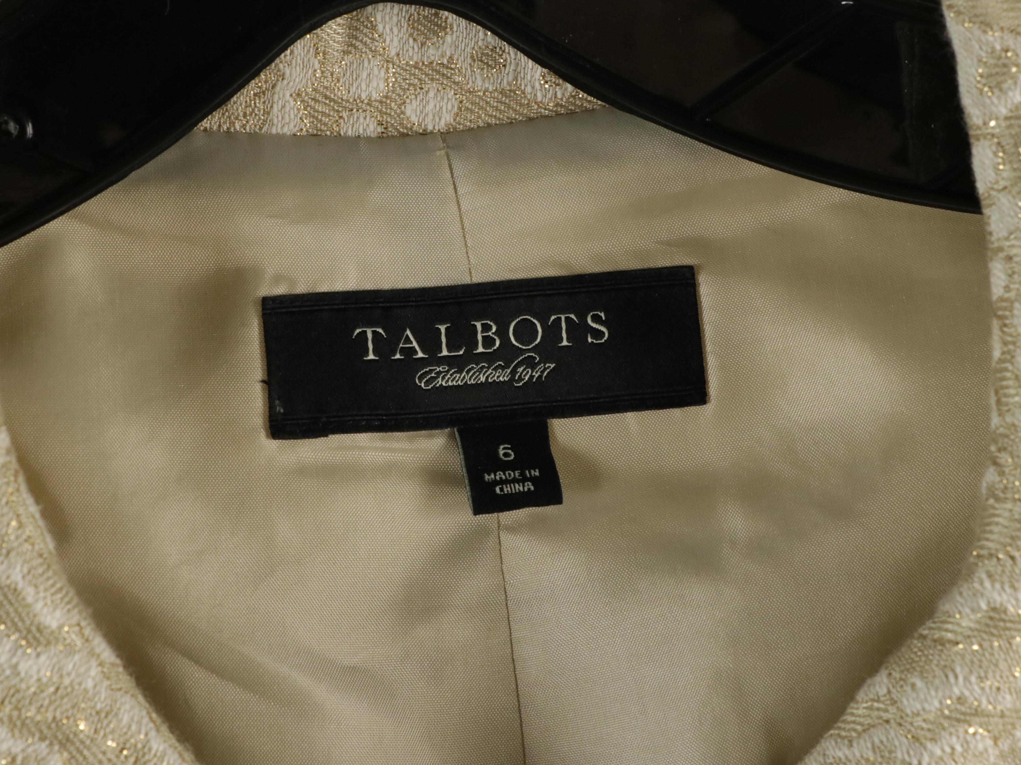 Ann Taylor Flared Skirt and Silk Lined Blouse with Talbots Blazer, Jacket & Tops