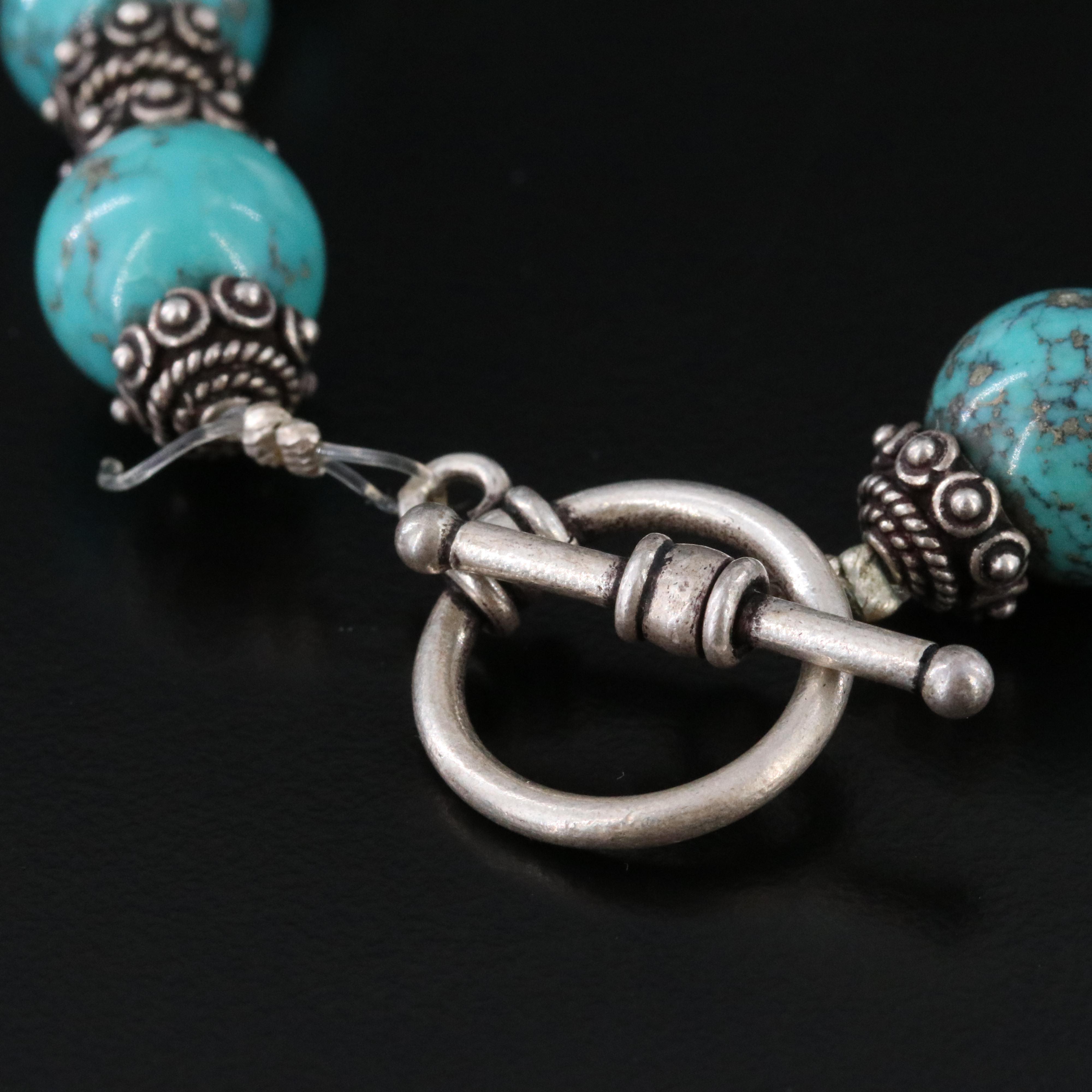 Turquoise Beaded Necklace and Bracelet