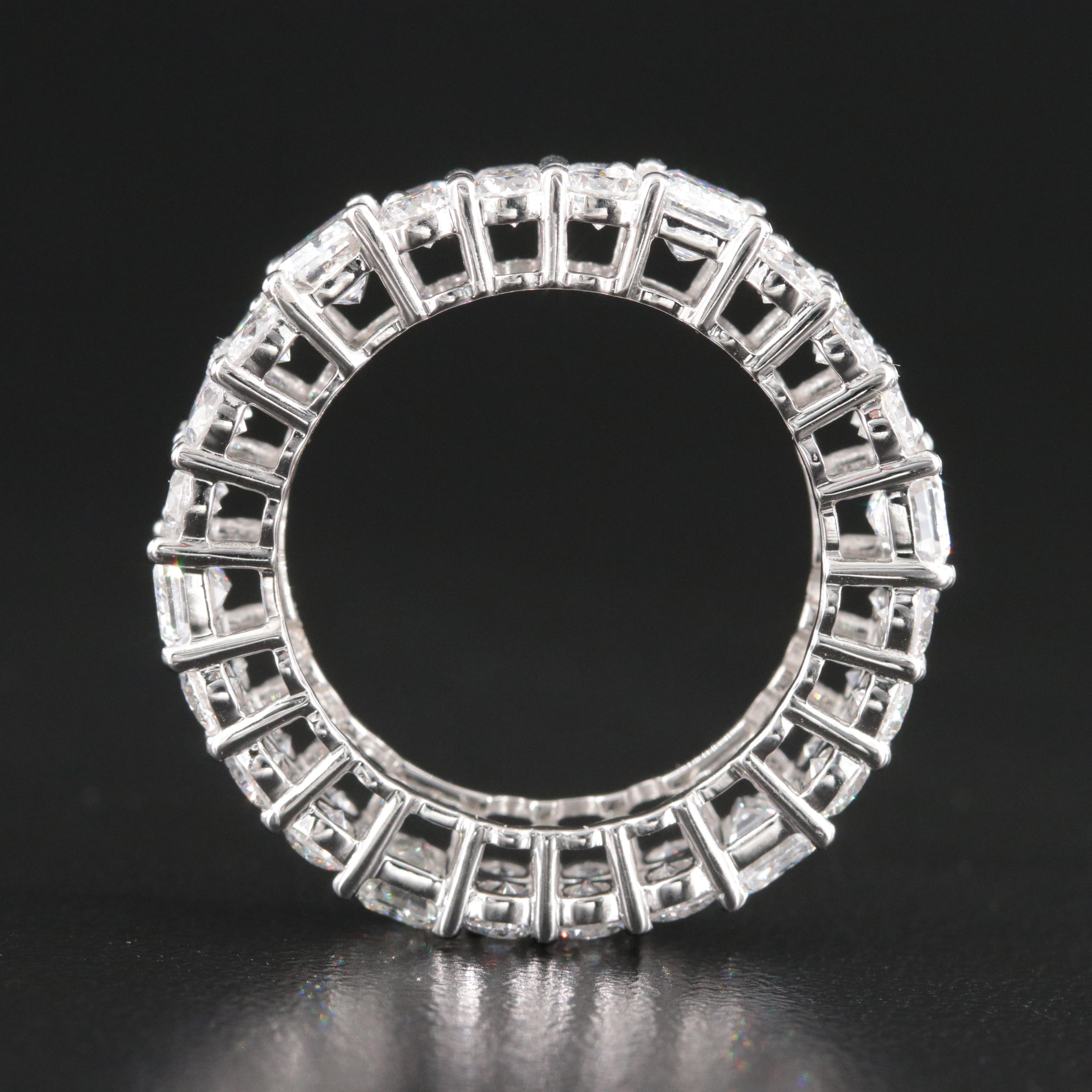 Platinum 6.50 CTW Lab Grown Diamond Eternity Band