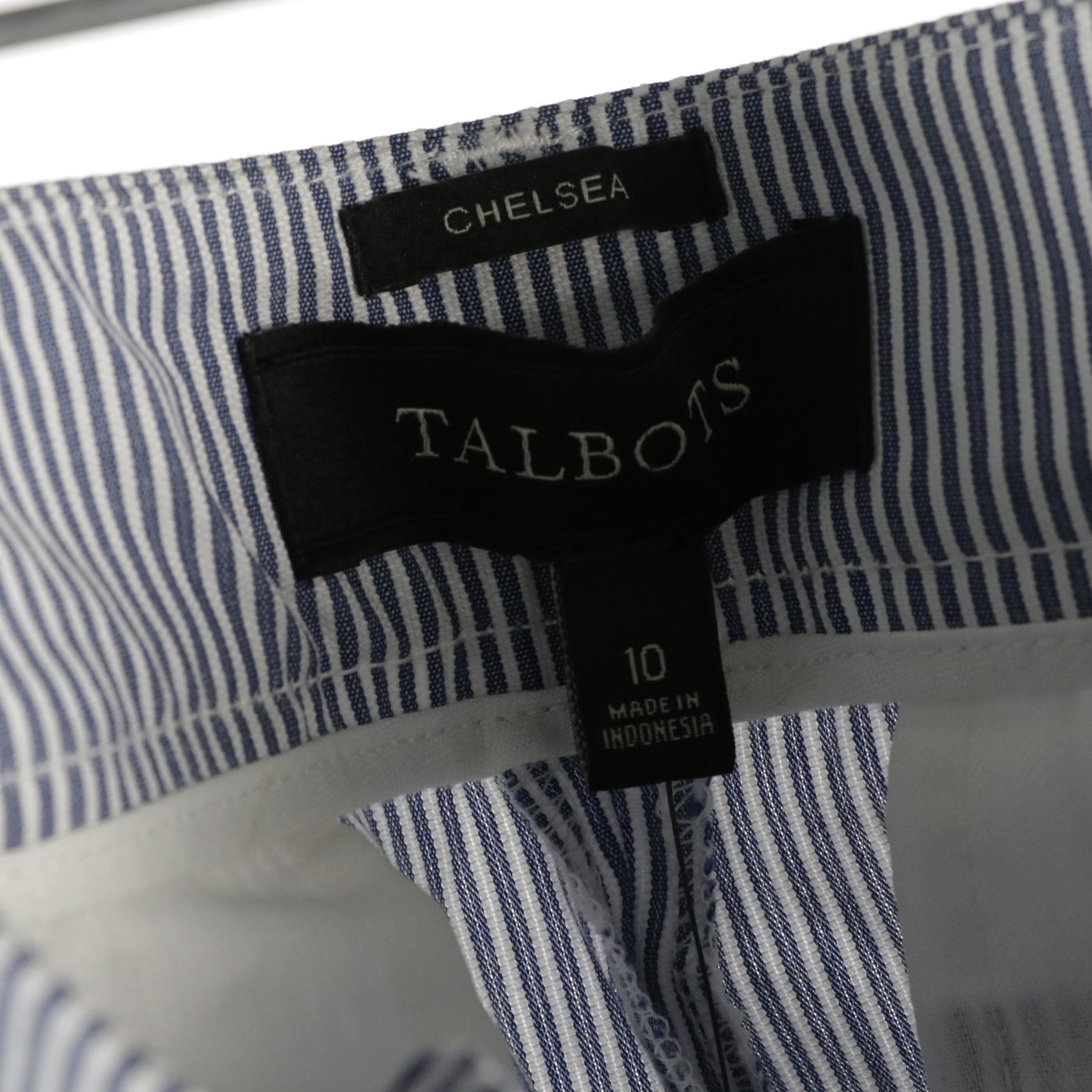 Talbots Pink Linen and Navy Blue Blazers, "Chelsea" Pants, Sweater and More