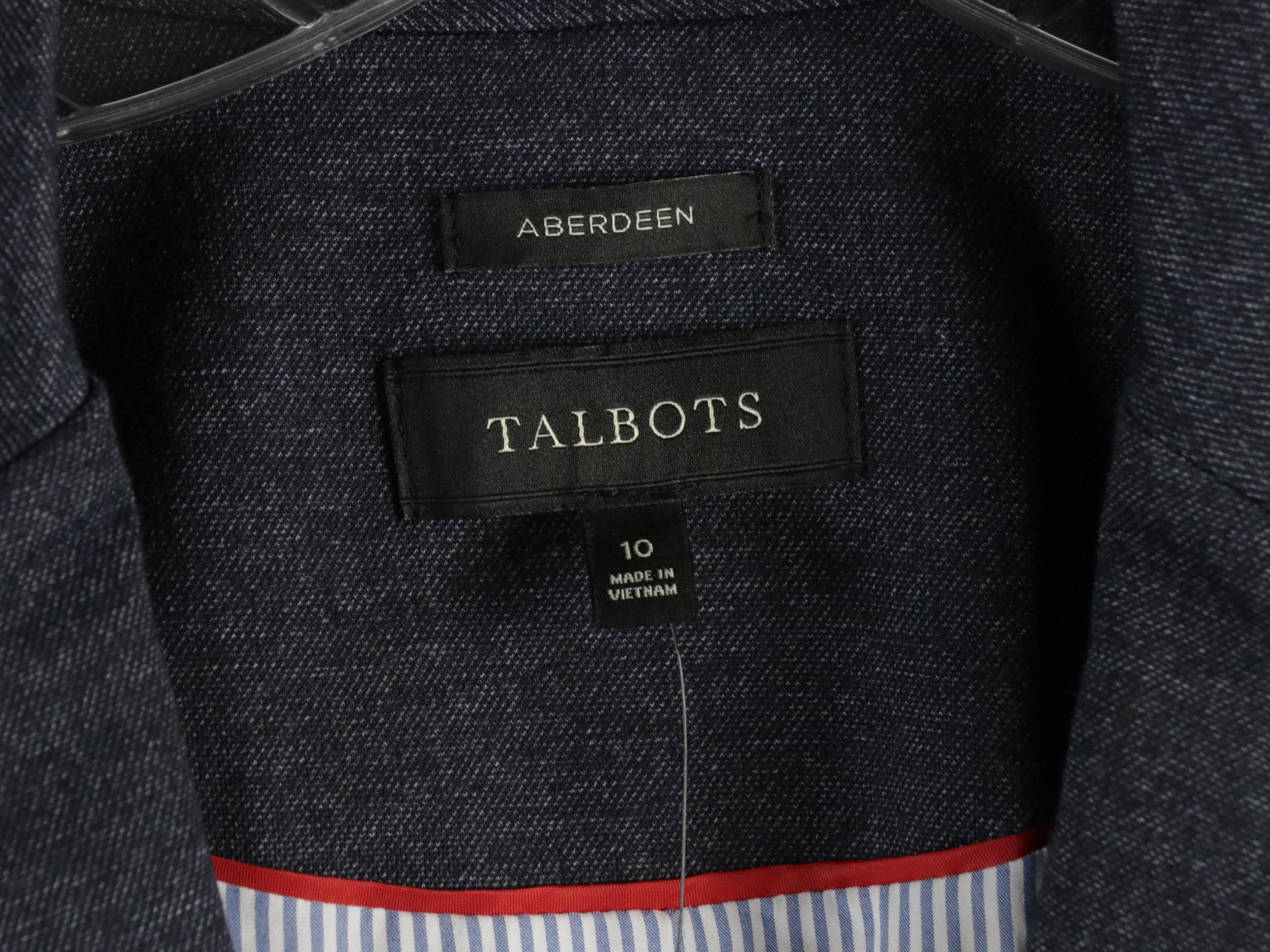 Talbots Pink Linen and Navy Blue Blazers, "Chelsea" Pants, Sweater and More