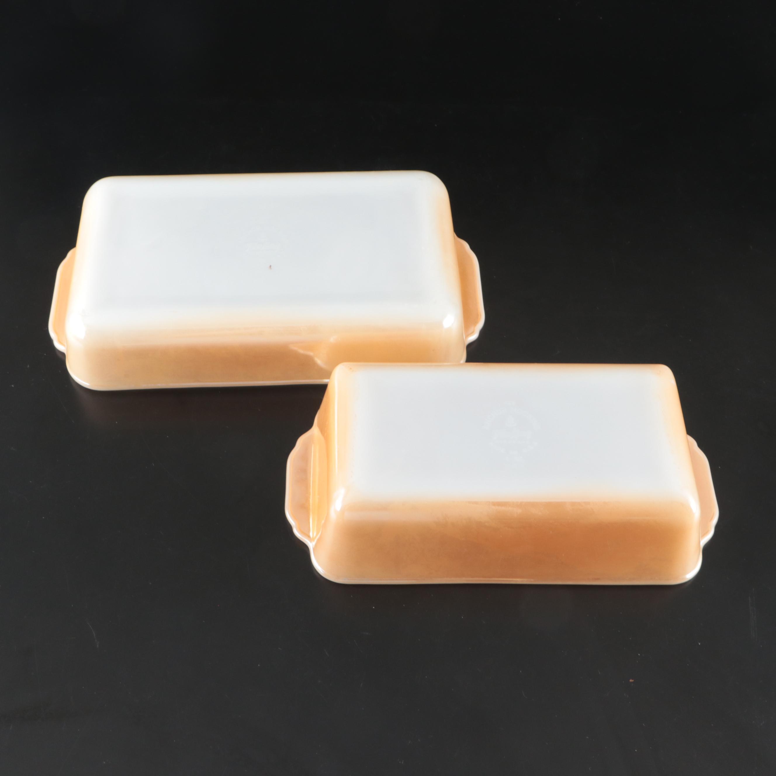 Anchor Hocking Fire-King Peach Luster with Other Bakeware and Tumblers