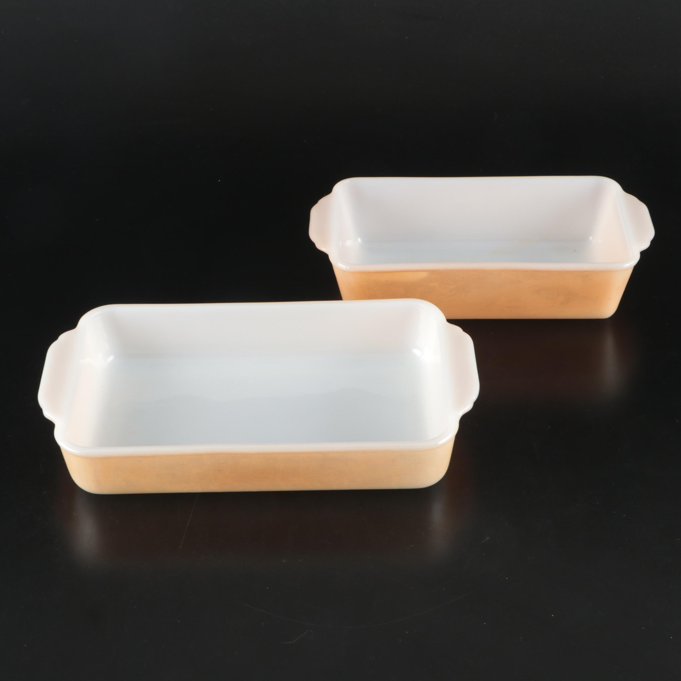 Anchor Hocking Fire-King Peach Luster with Other Bakeware and Tumblers