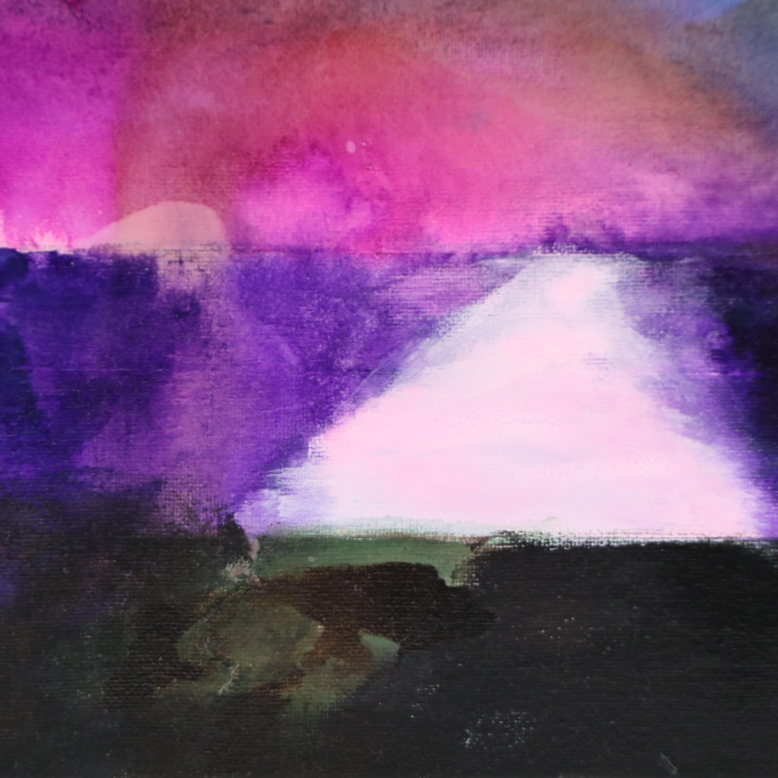 Milagros Pongo Mixed Media Painting "Itaca's Way," 21st Century