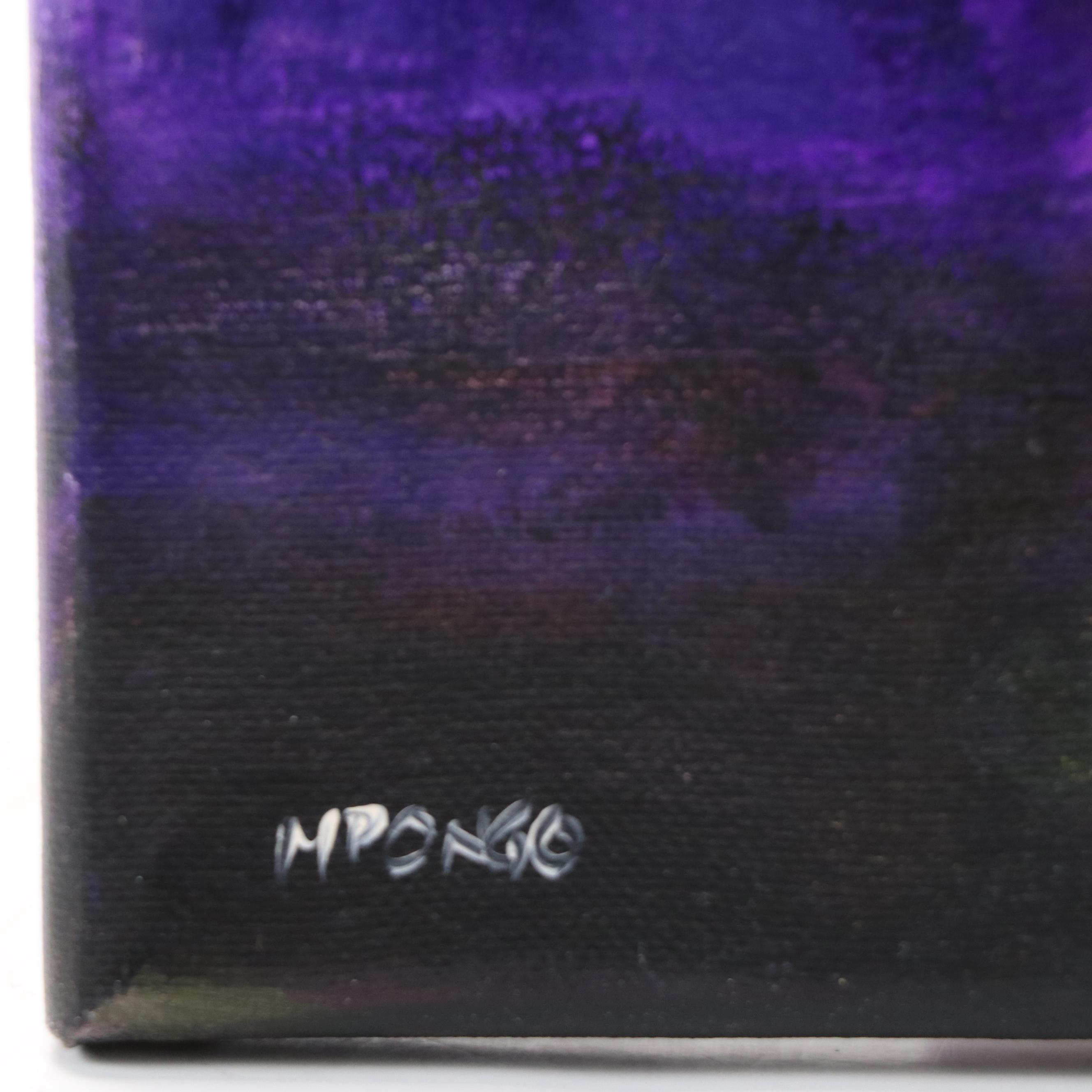 Milagros Pongo Mixed Media Painting "Itaca's Way," 21st Century