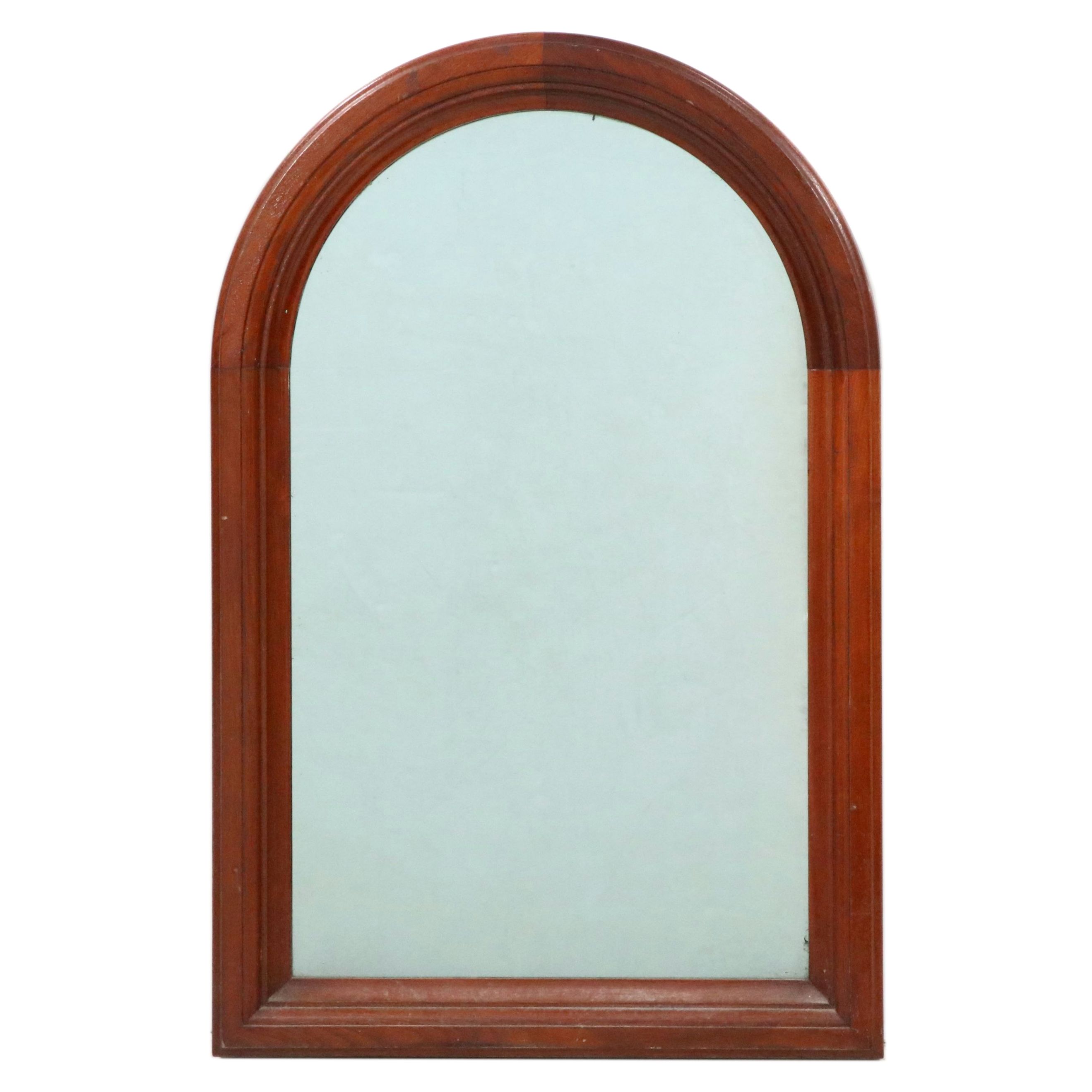 Carved Wooden Arched Wall Mirror, Early 20th Century