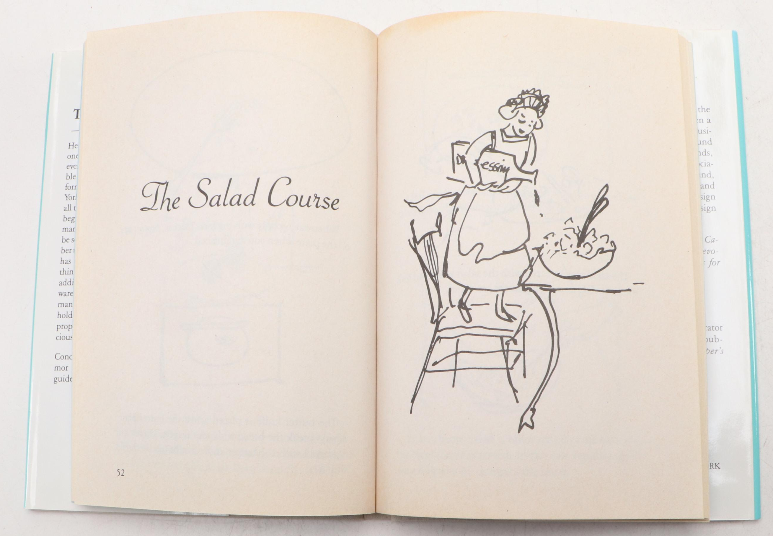 Illustrated "Tiffany's Table Manners for Teenagers" by Walter Hoving, 1989
