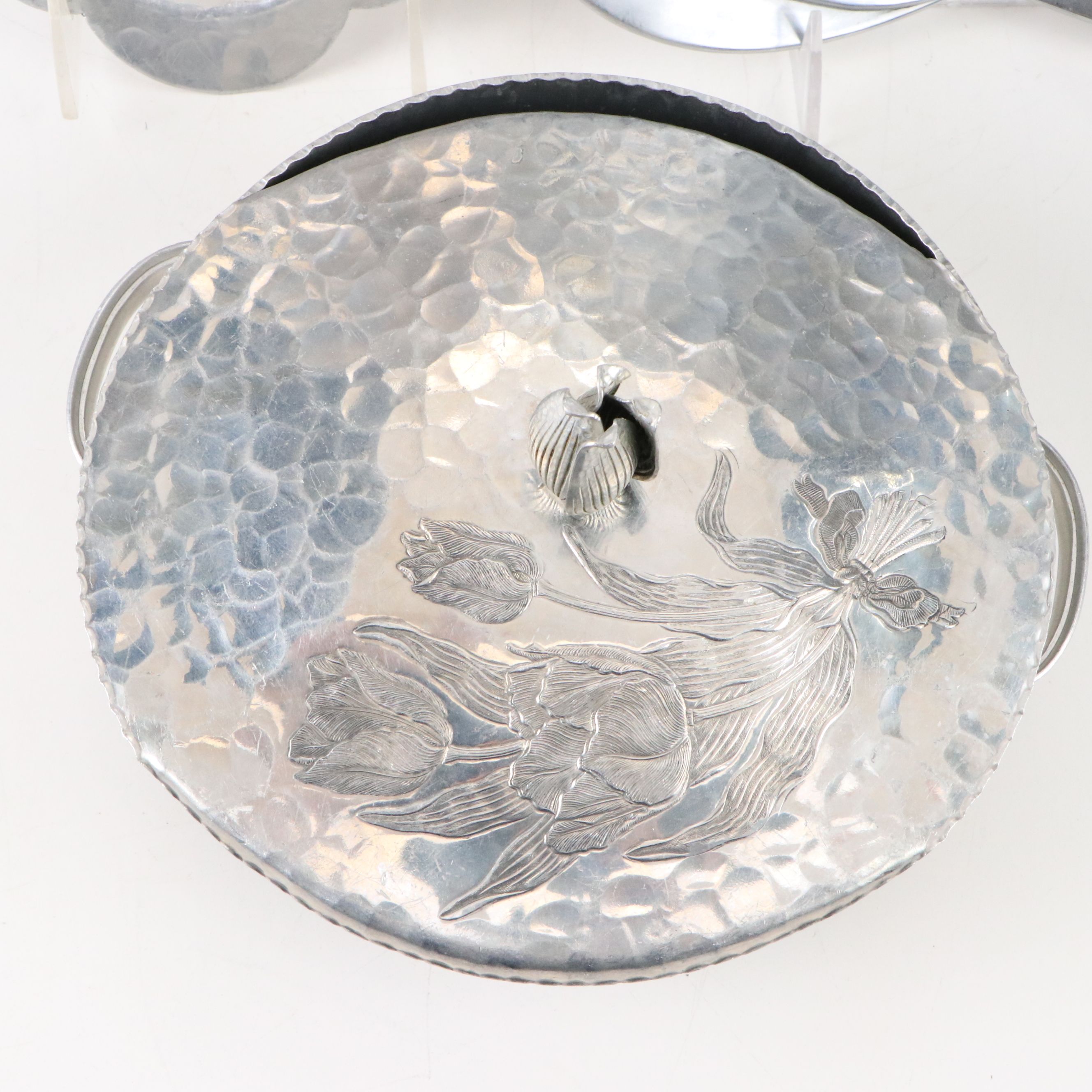 Lenox, Rodney Kent with Other Metal Platters and Covered Serving Bowl