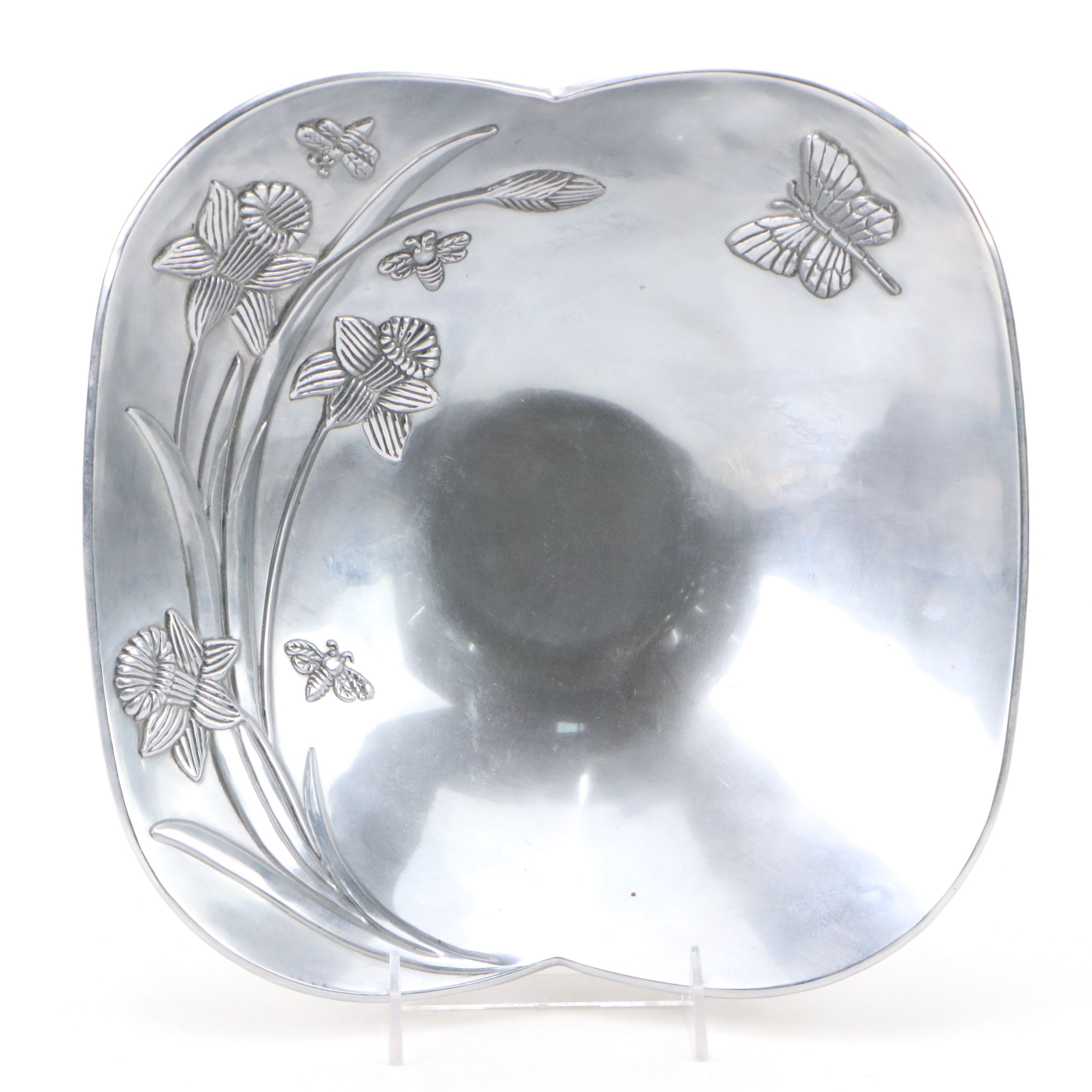 Lenox, Rodney Kent with Other Metal Platters and Covered Serving Bowl