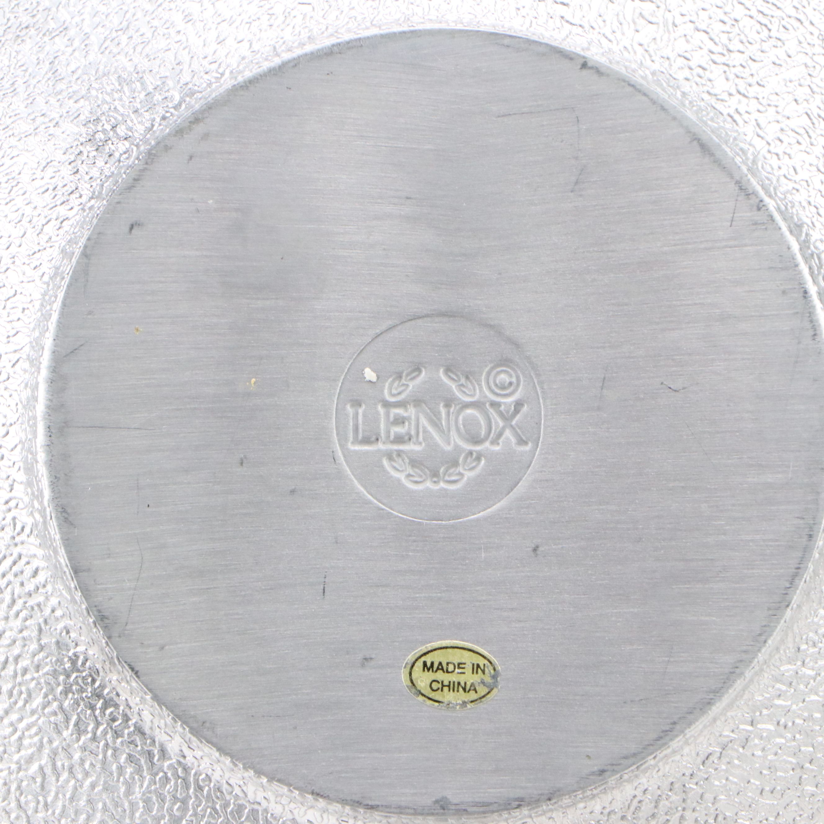 Lenox, Rodney Kent with Other Metal Platters and Covered Serving Bowl