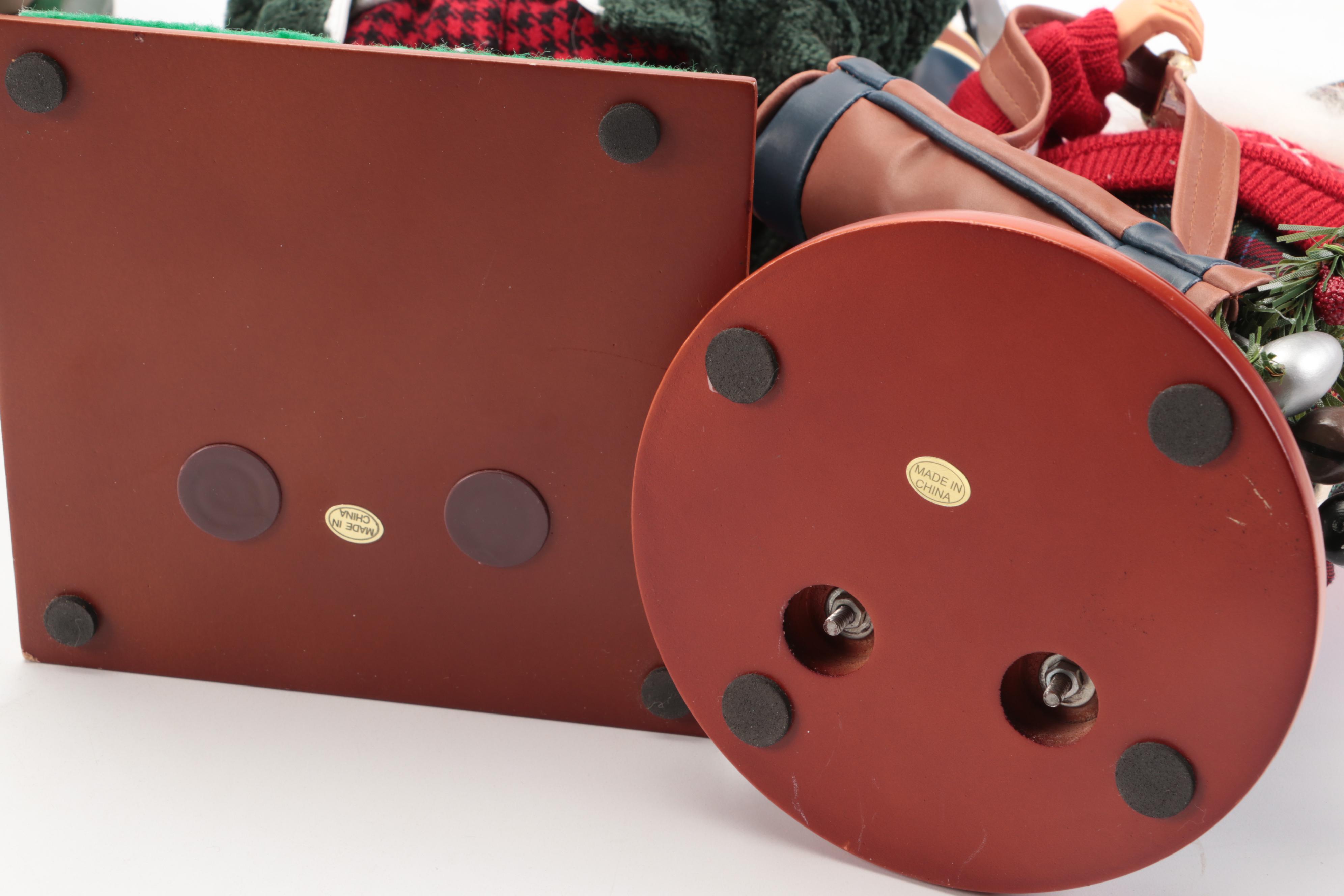 Golfing with Other Santa Claus Figurines