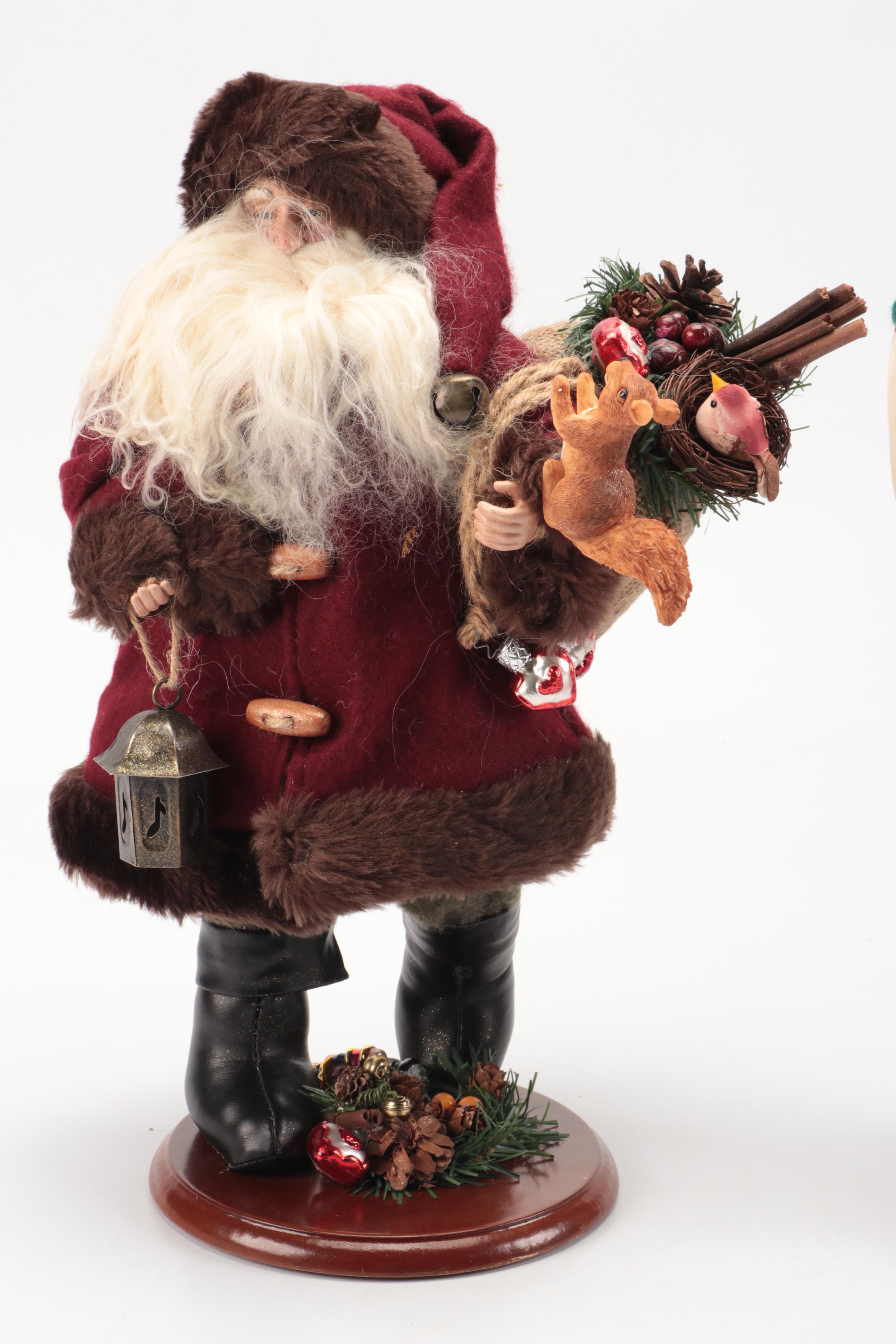 Golfing with Other Santa Claus Figurines