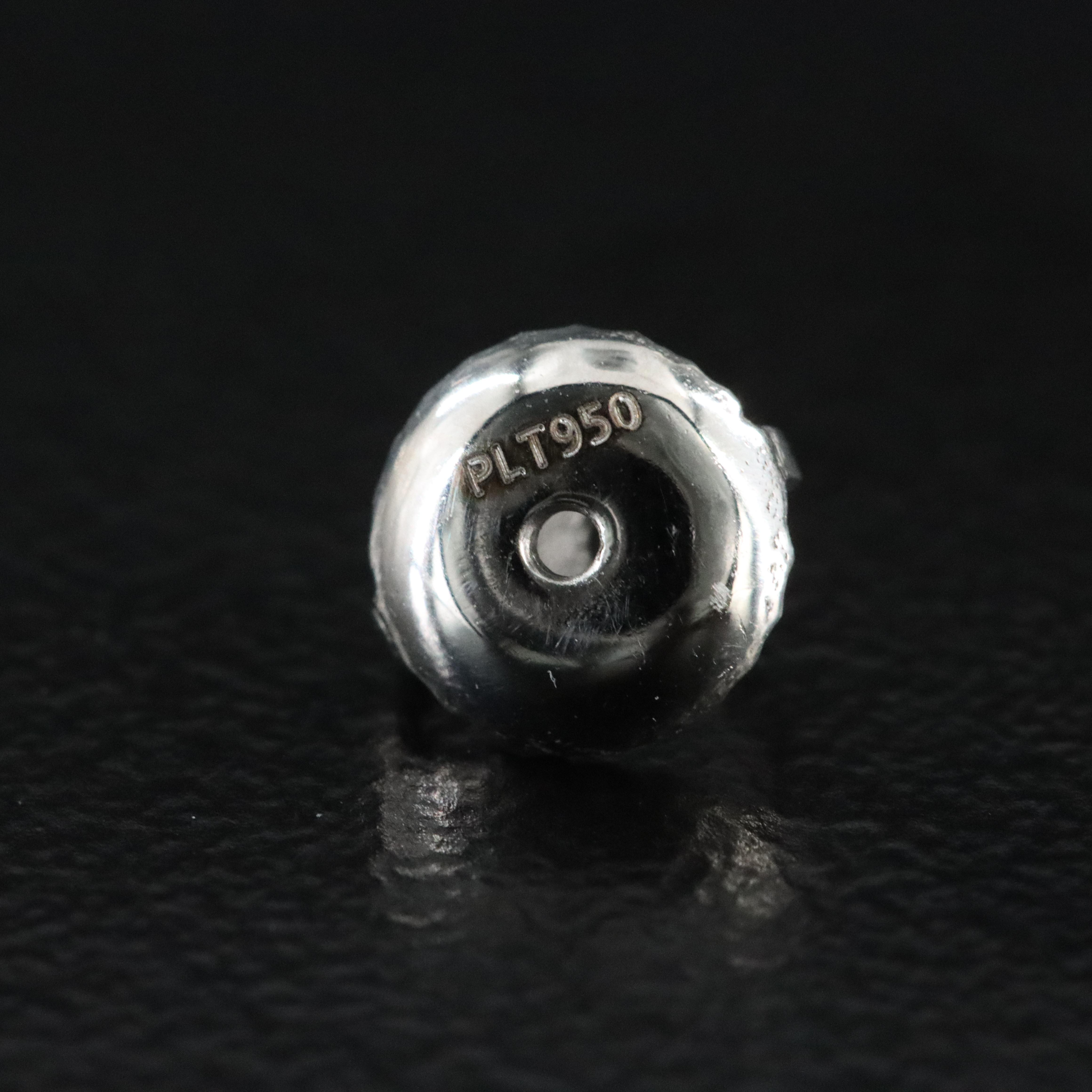 Platinum 3.34 CTW Lab Grown Diamond Earrings