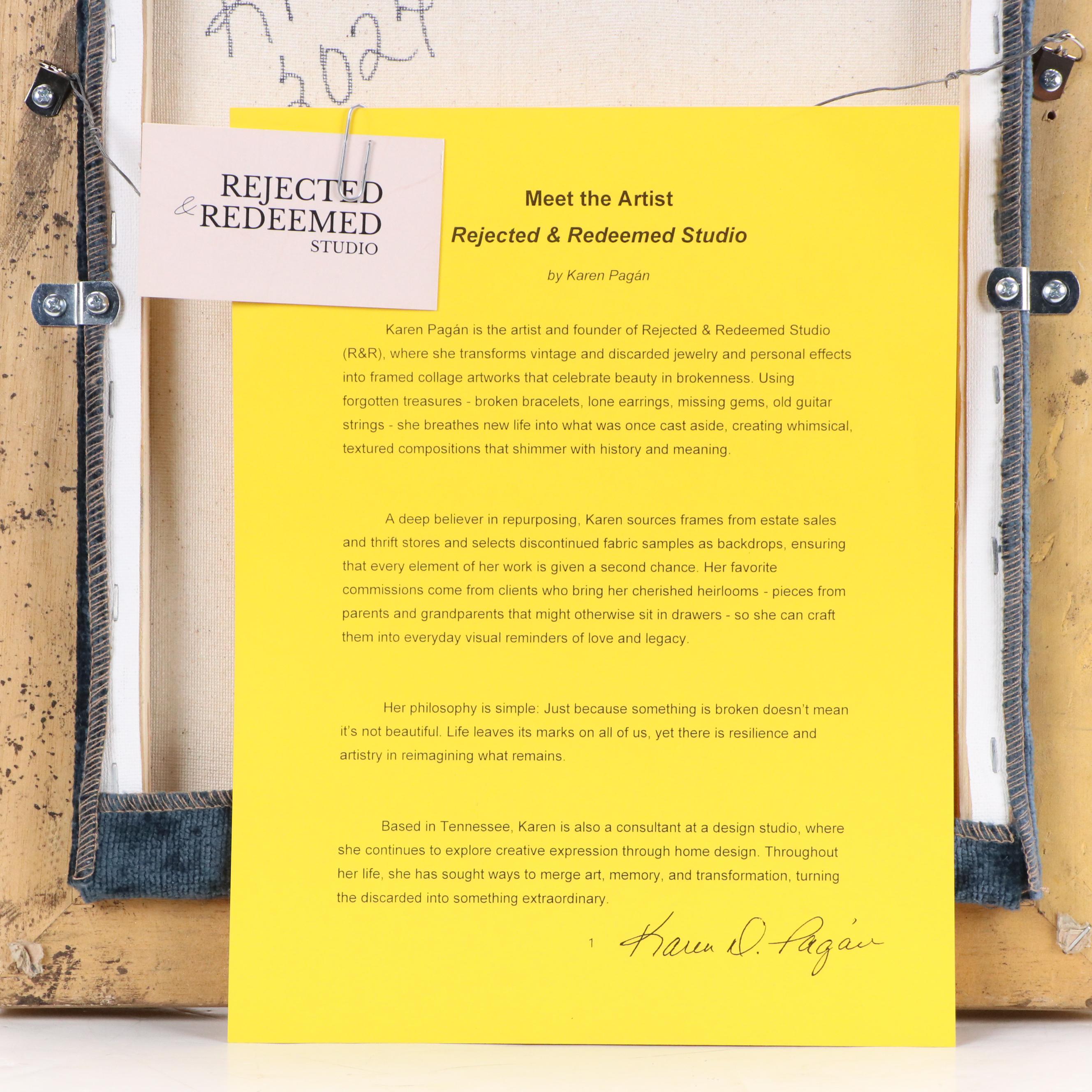 Karen Pagán Jewelry Art Collage of Tree, 2024