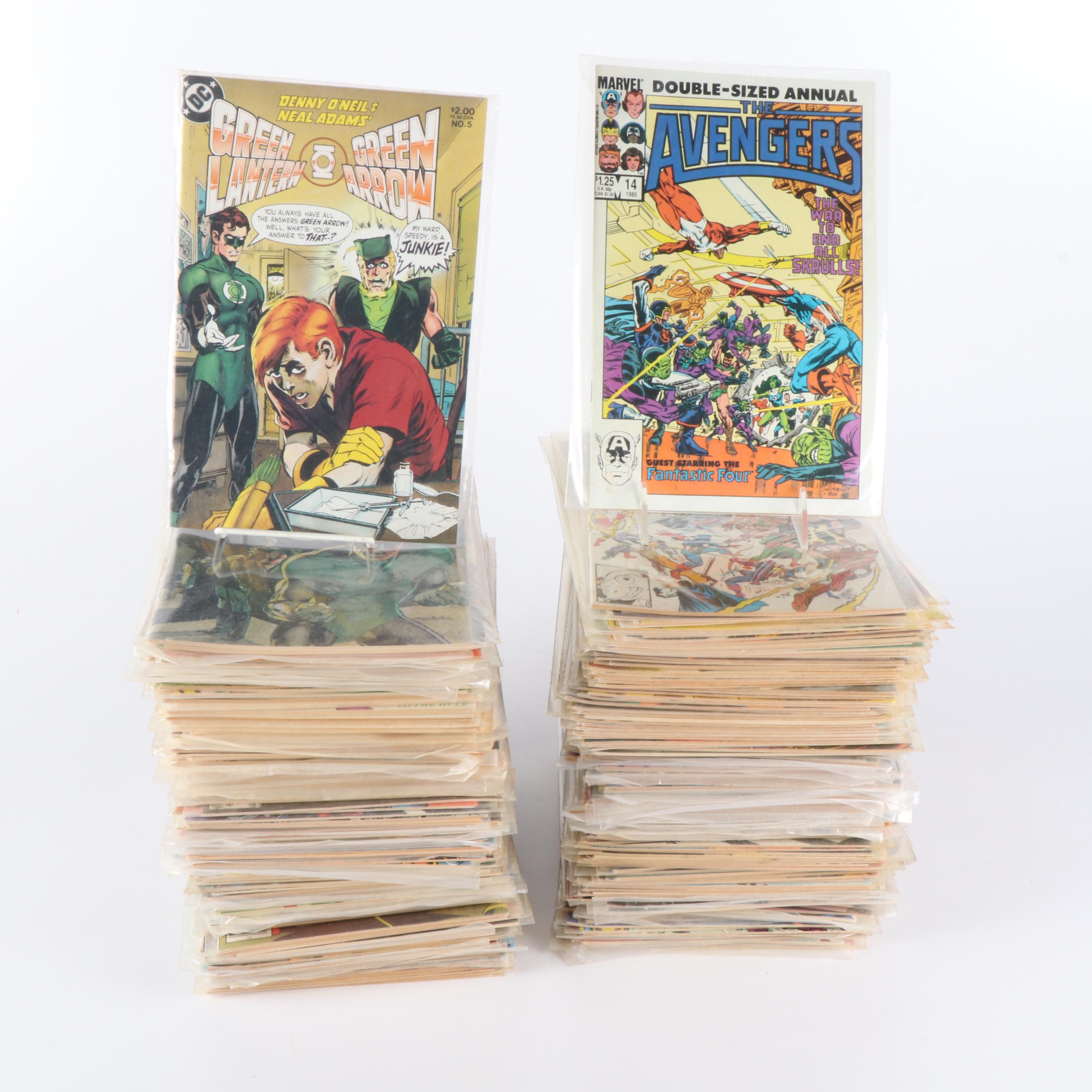 Over 240 Vintage DC and Marvel Comic Books, 1960s to 1980s