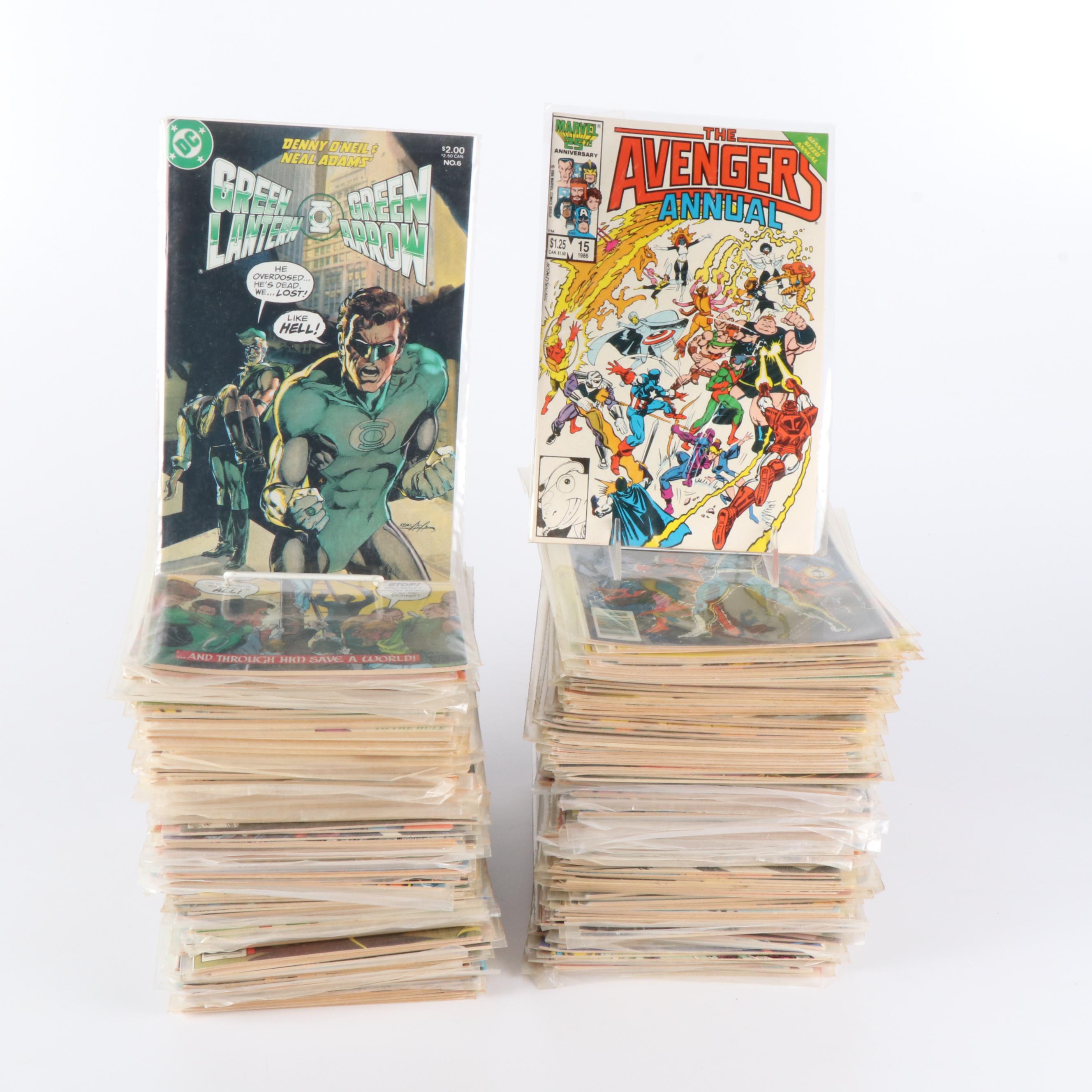 Over 240 Vintage DC and Marvel Comic Books, 1960s to 1980s