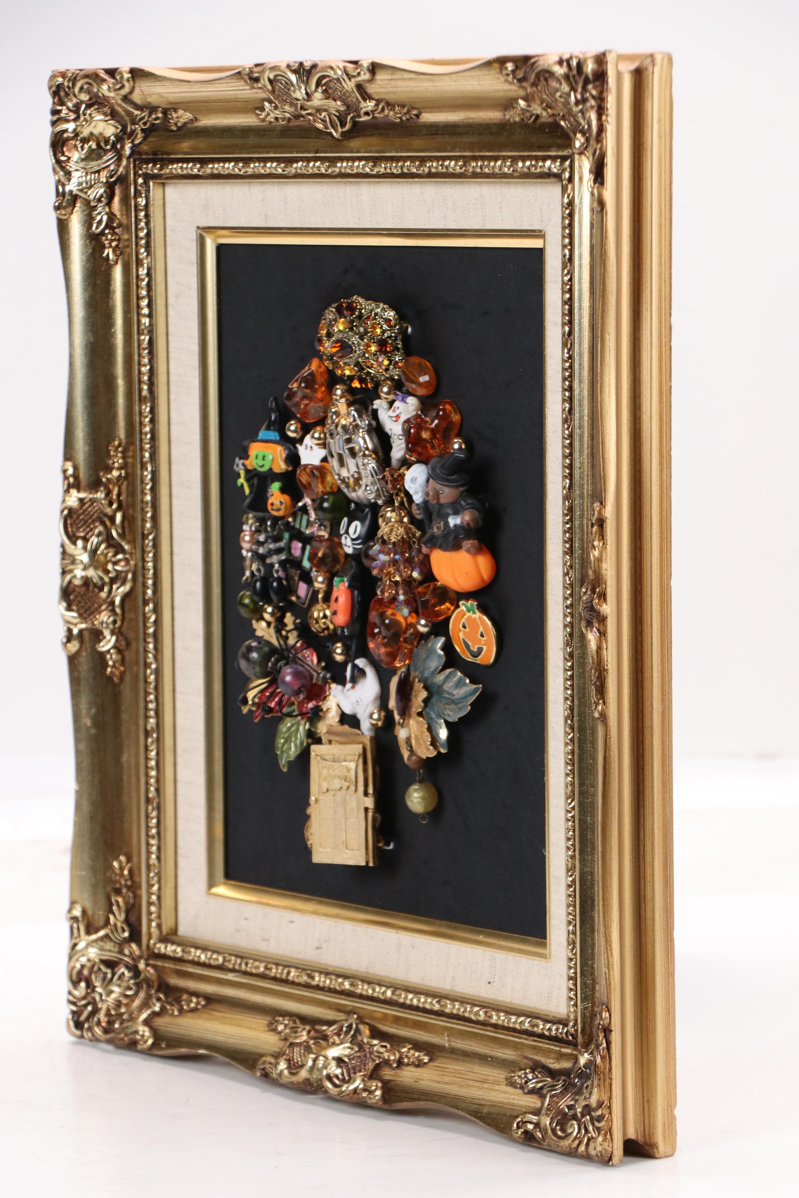 Karen Pagán Jewelry Art Halloween Collage, 2025