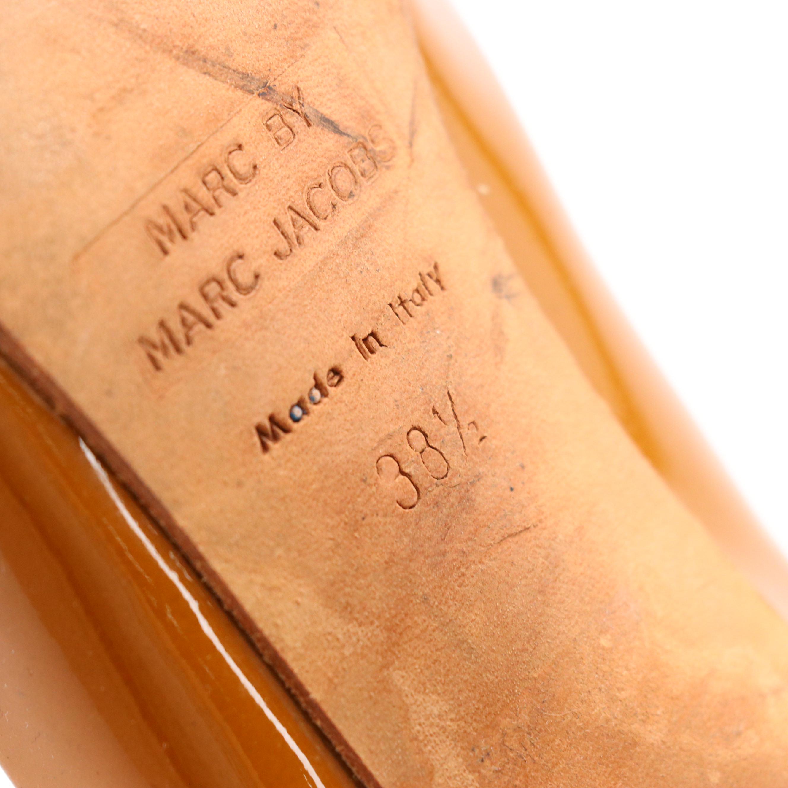 Marc Jacobs Caramel Patent Leather Pumps