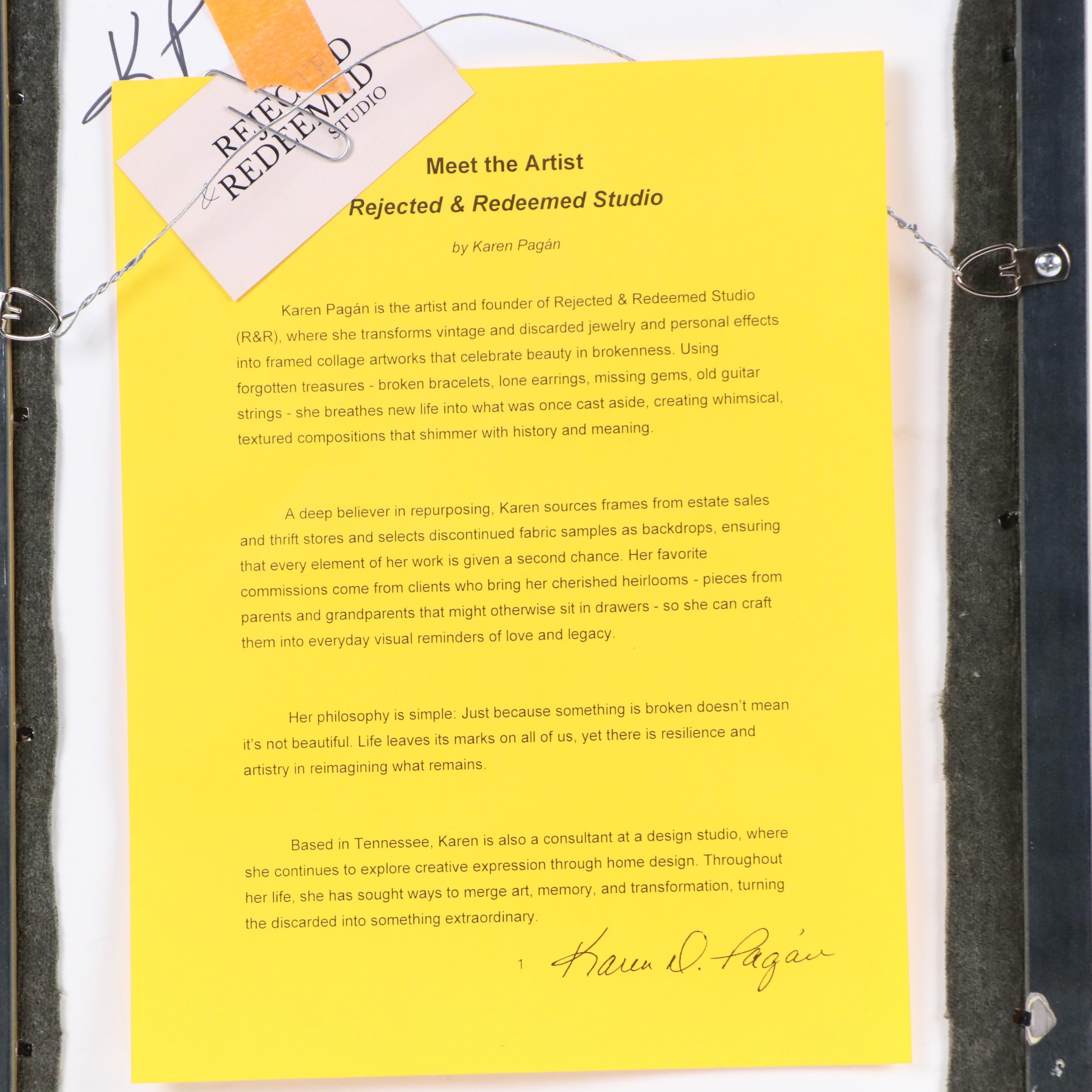 Karen Pagán Jewelry Art Collage of Tree, 2024