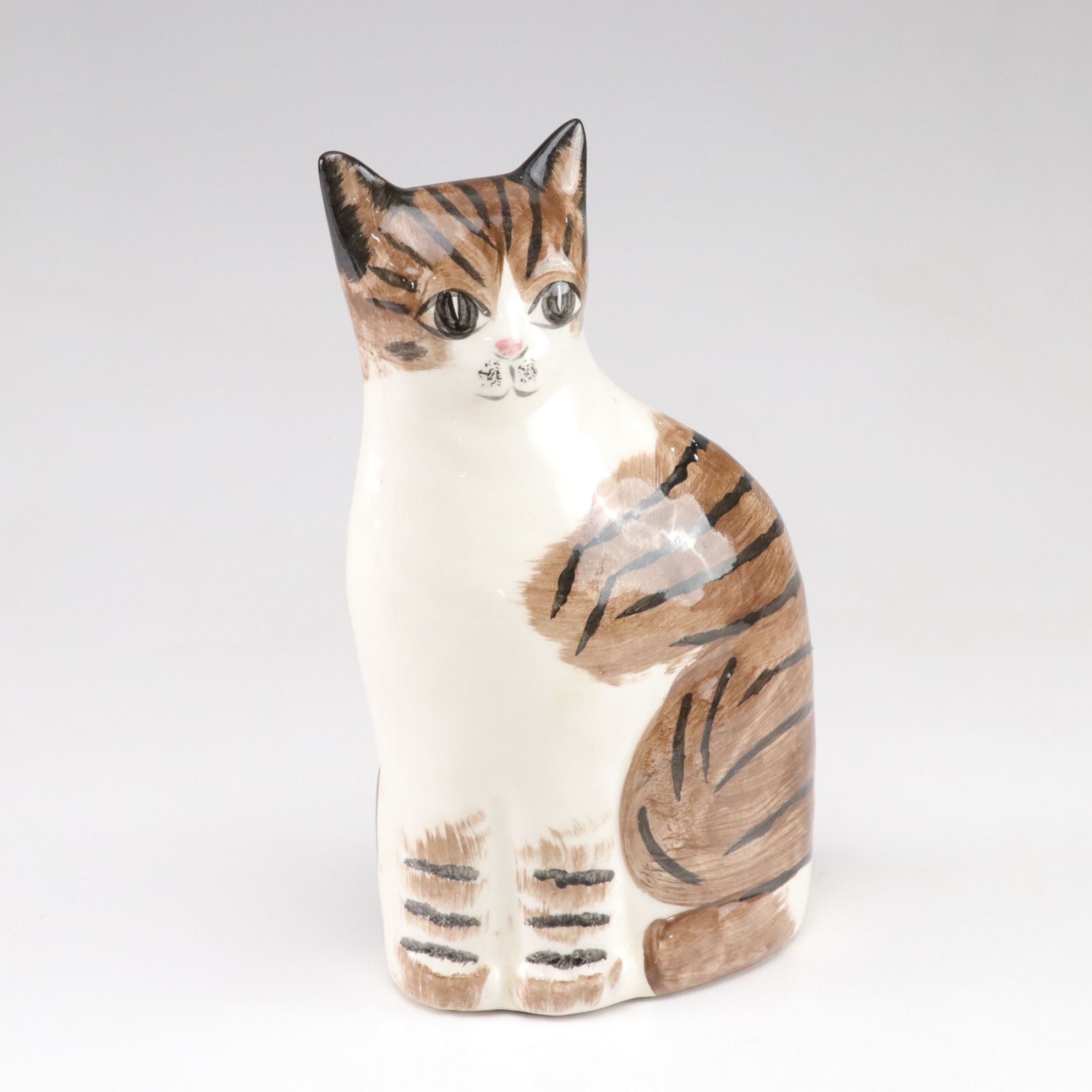 N.S. Gustin Co. Tabby Cat Statue with "Thank You" Cat Gift Box, Hook and More