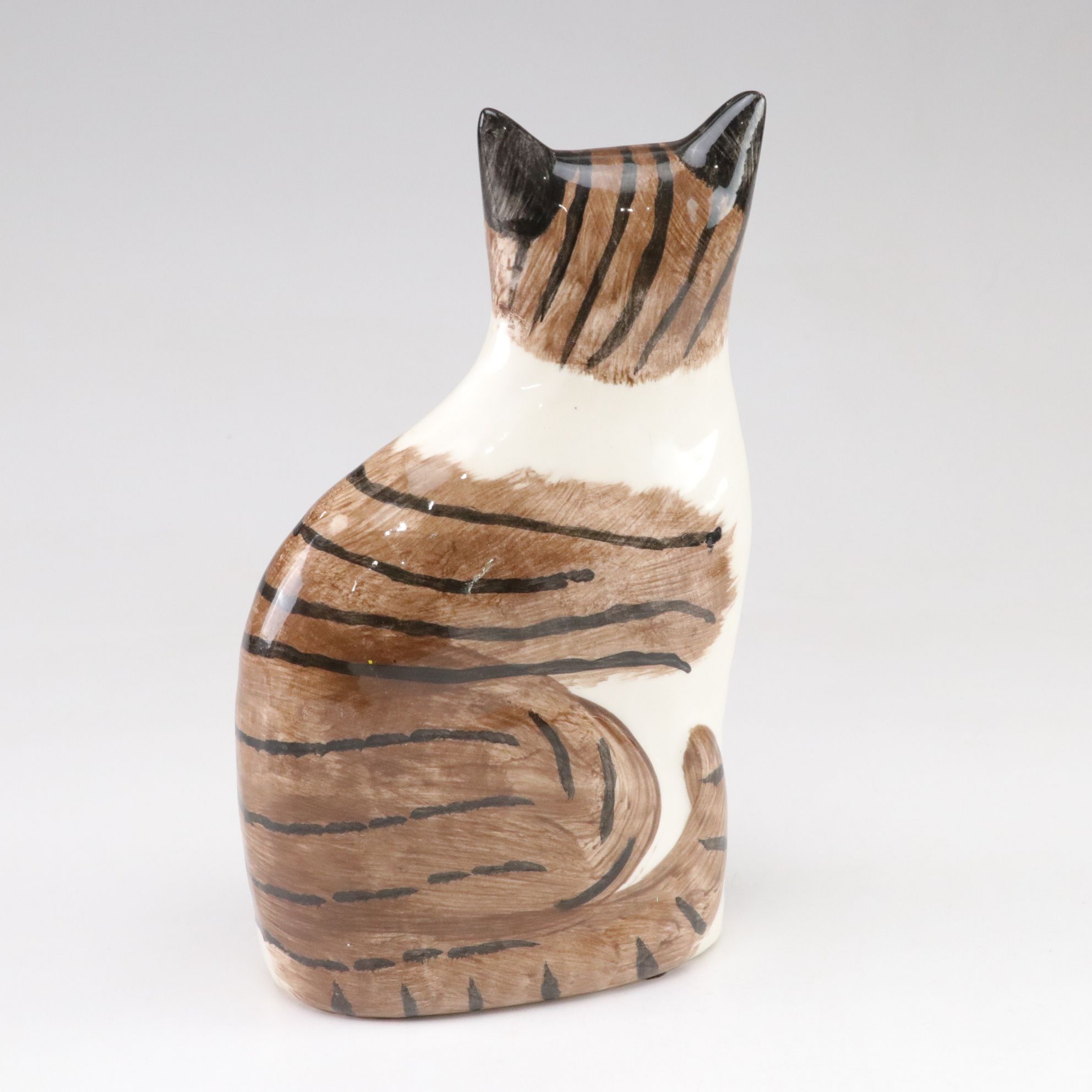 N.S. Gustin Co. Tabby Cat Statue with "Thank You" Cat Gift Box, Hook and More