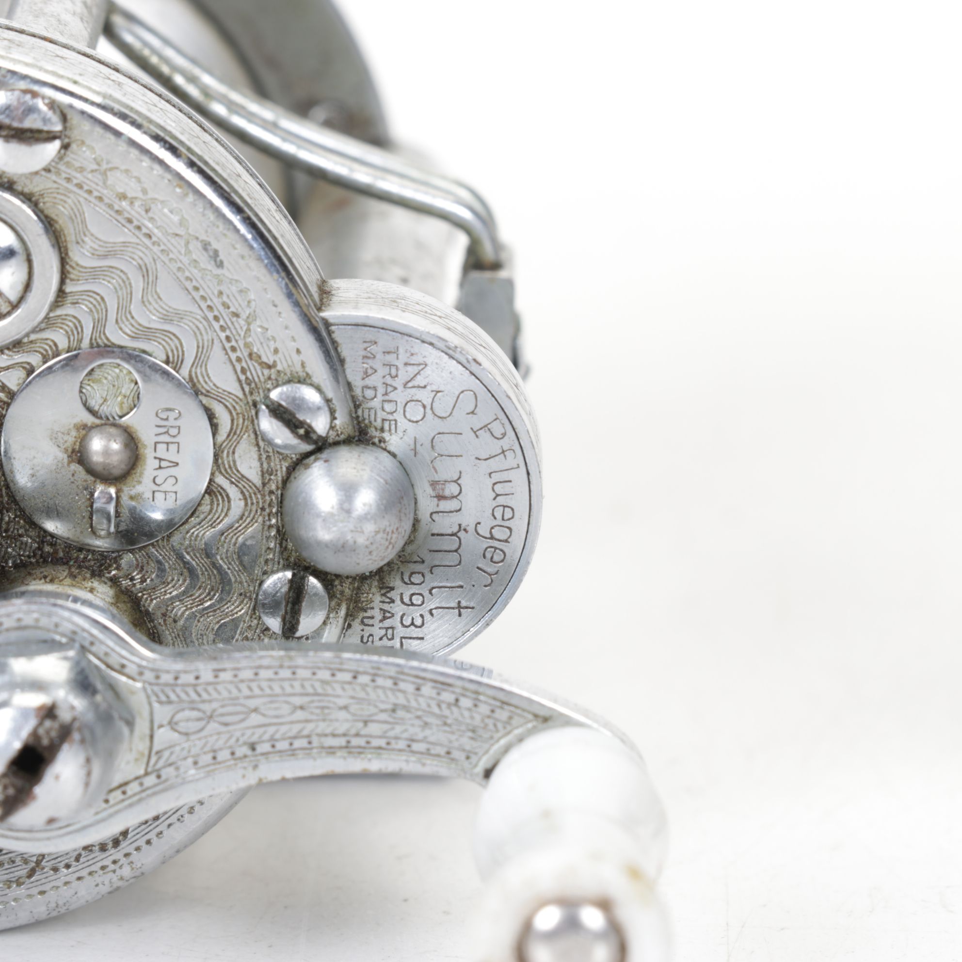 Six Vintage Fishing Reels with Pflueger, Garcia, and ABU