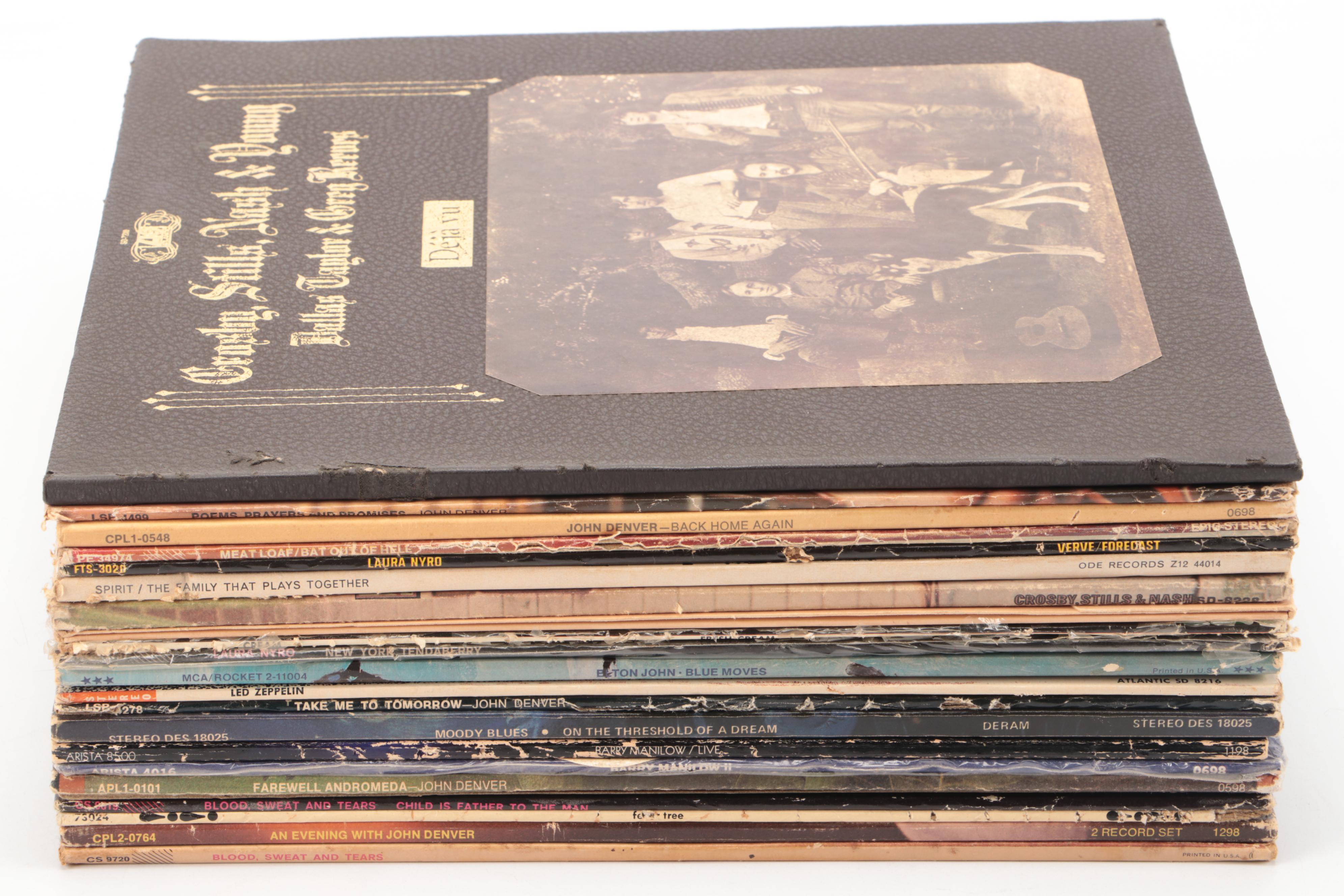 John Denver, Led Zeppelin, Elton John, and More Vinyl Record Albums