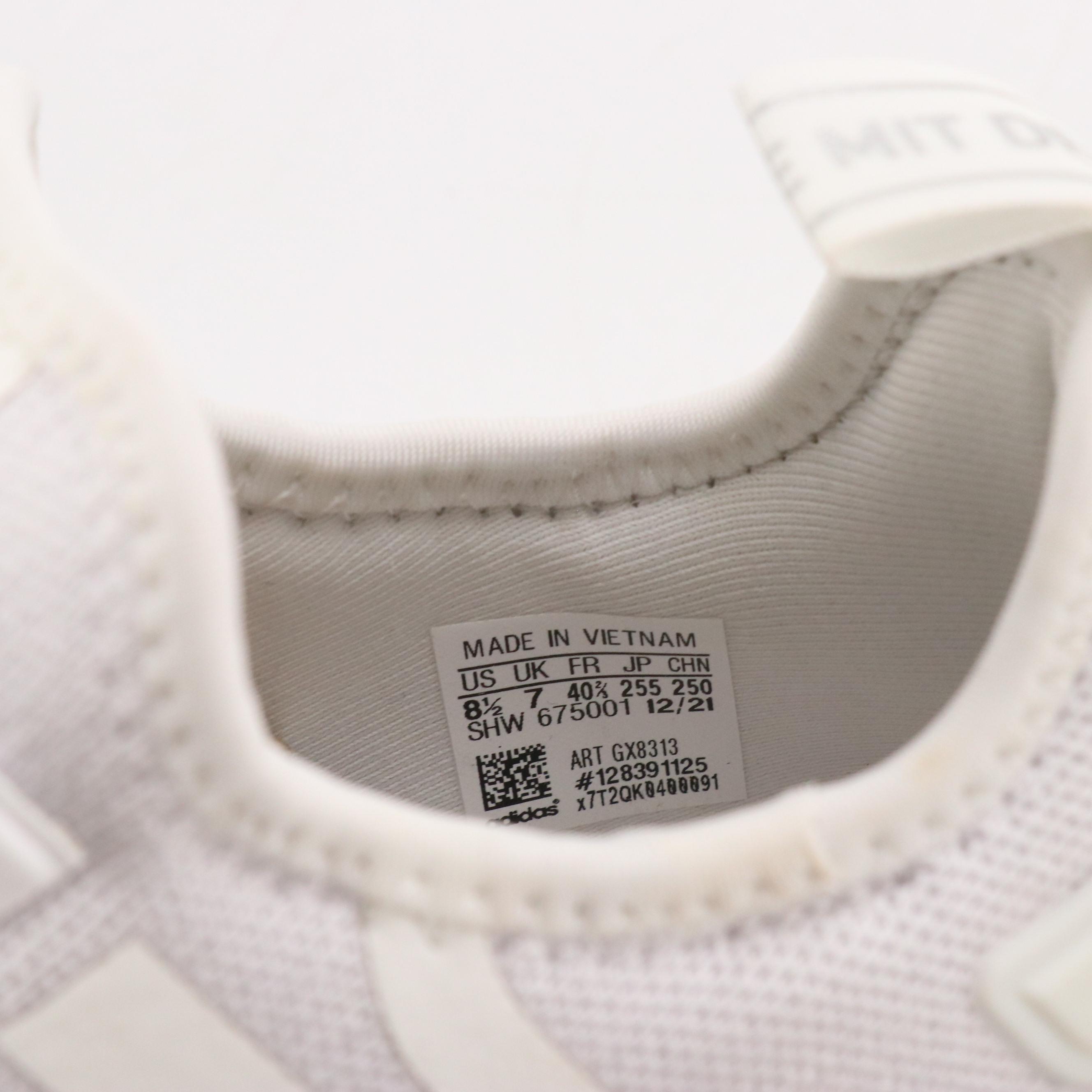 Adidas White "NMD_R1 Primeblue" Knit Sneakers in Box