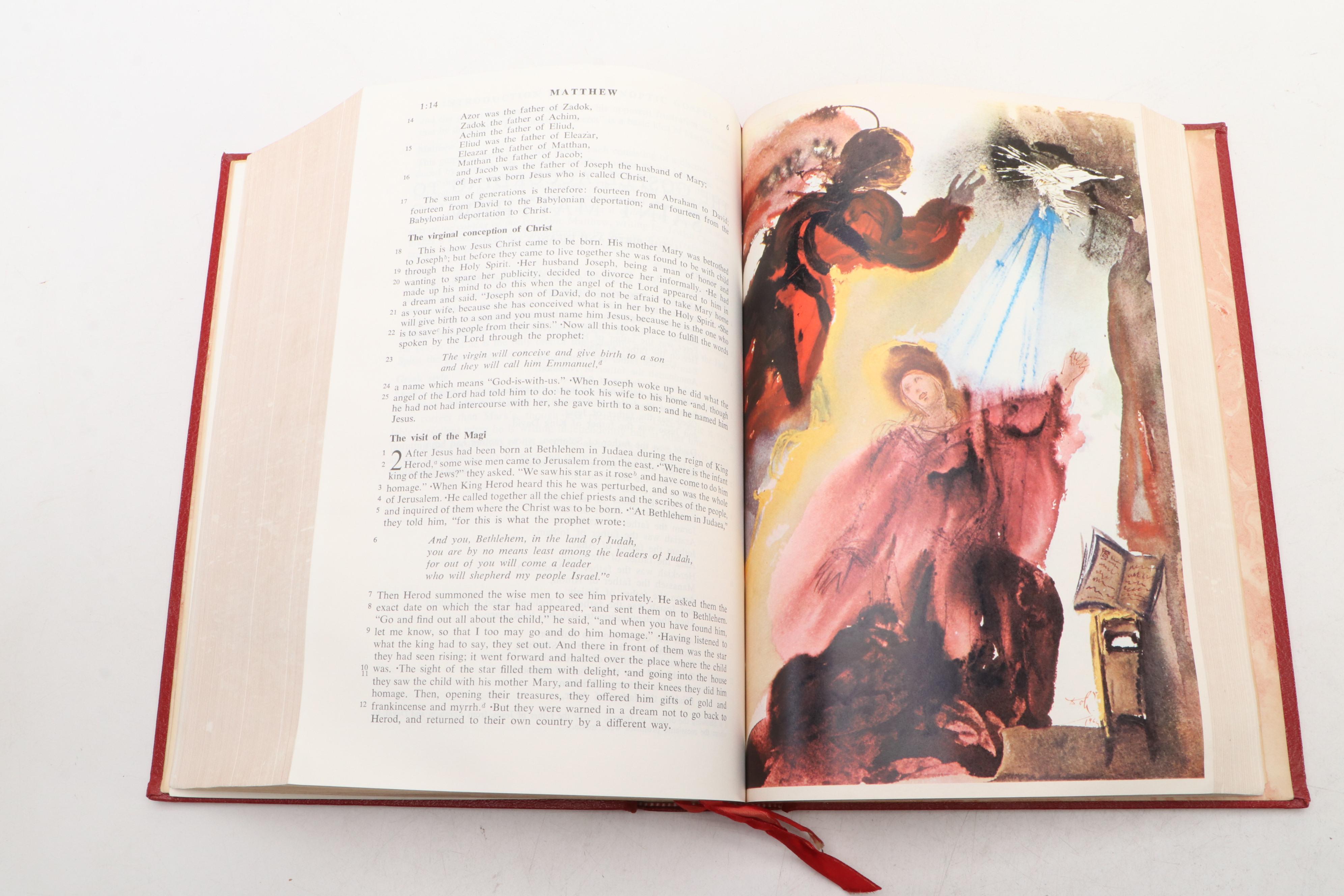 Salvador Dalí Illustrated Jerusalem Bible Edited by Alexander Jones, 1970