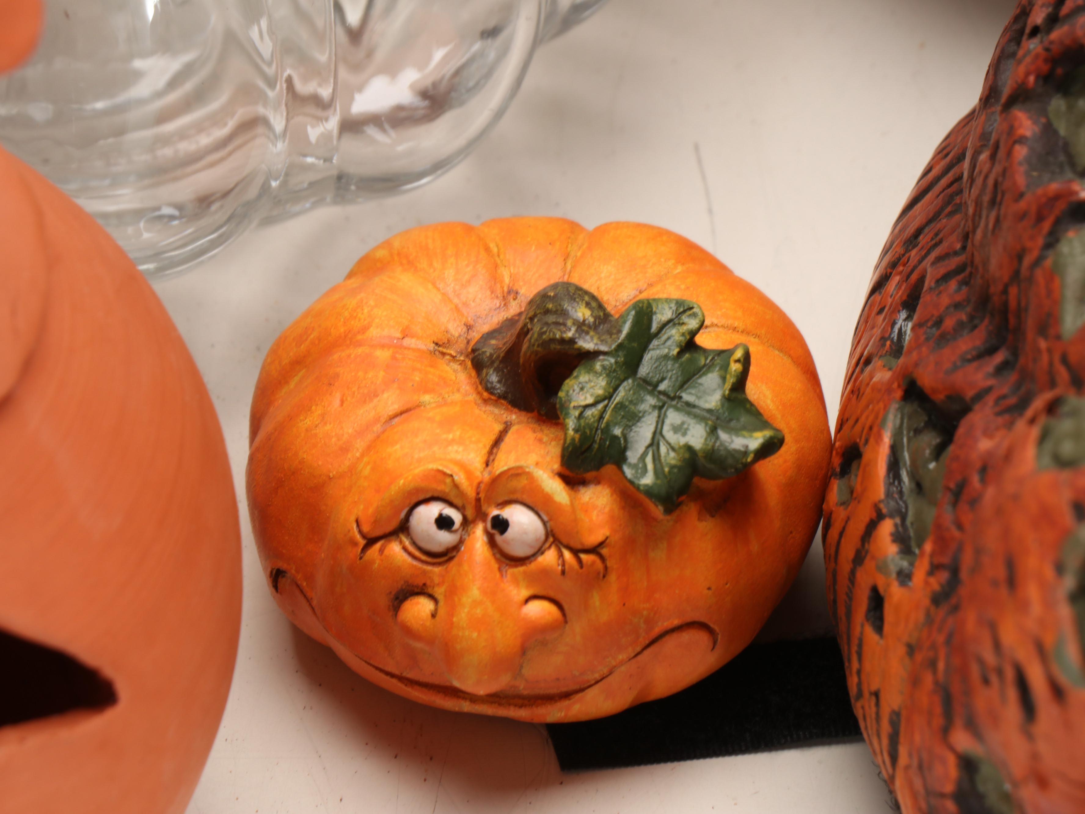 Halloween Spooky Jack-O-Lanterns, Mummy Candlesticks and More