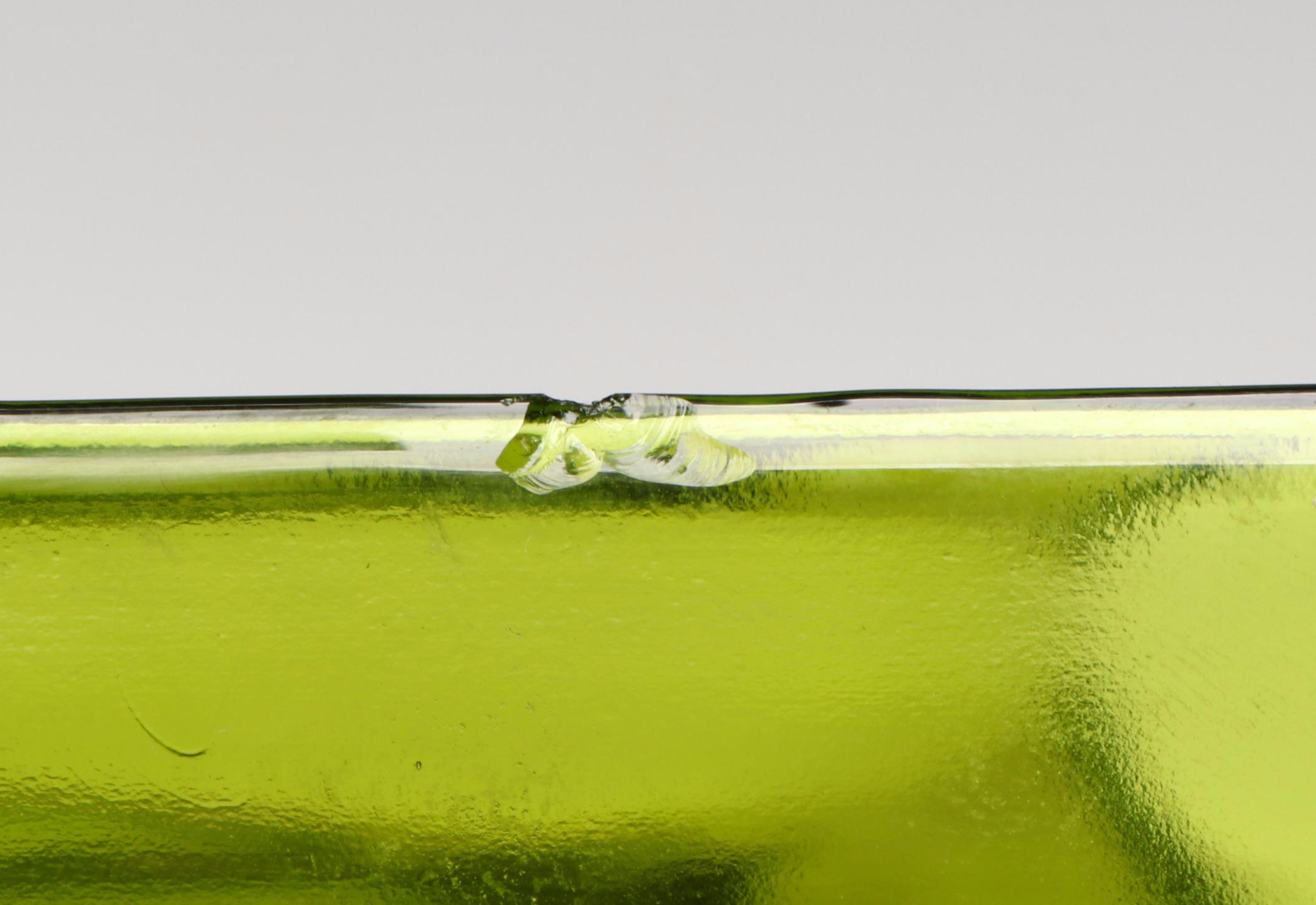 Viking Glass Persimmon and Avocado Green Square Ashtrays, Mid-20th Century