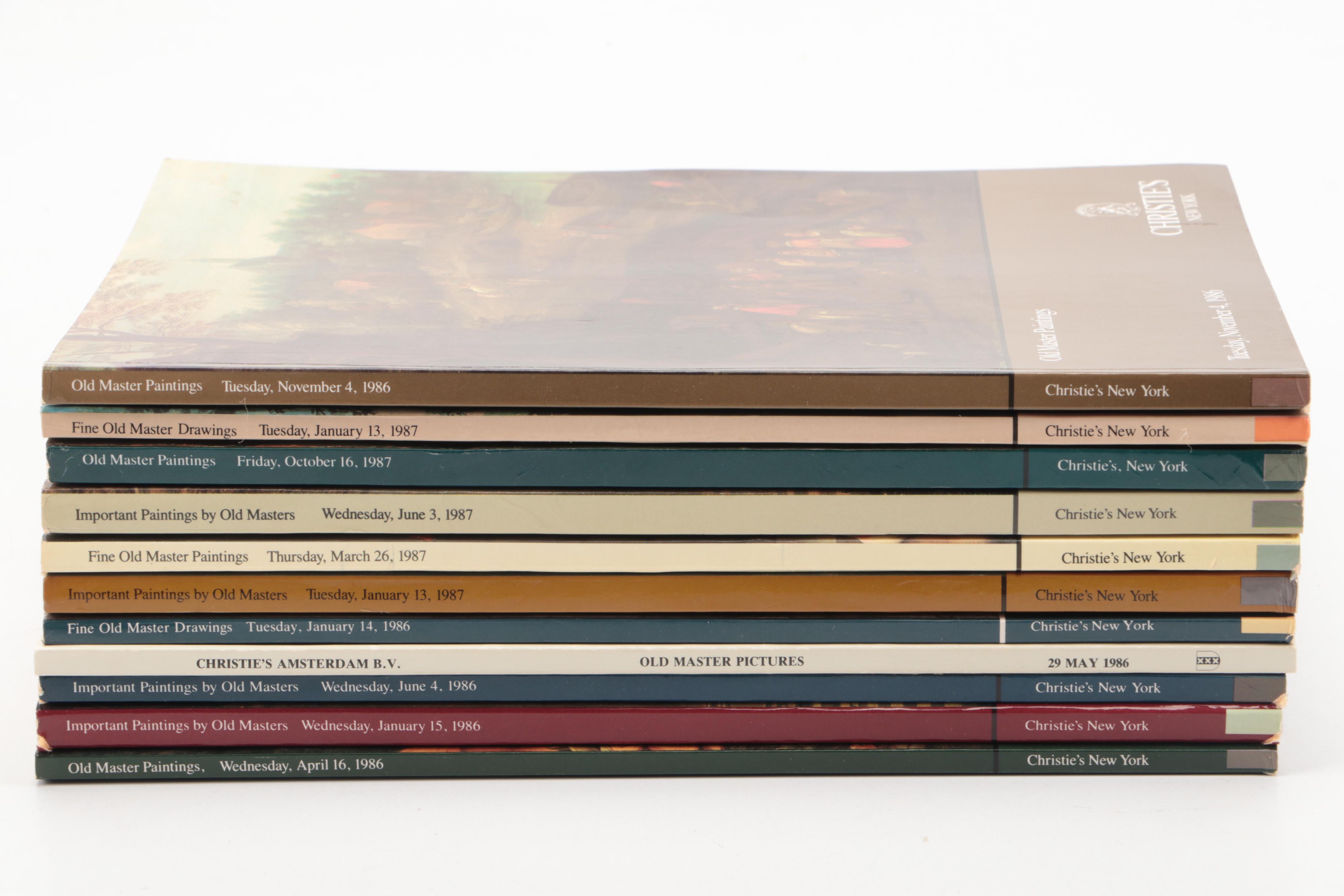 Christie's Old Master Paintings and Drawings Auction Catalogs, Late 20th Century