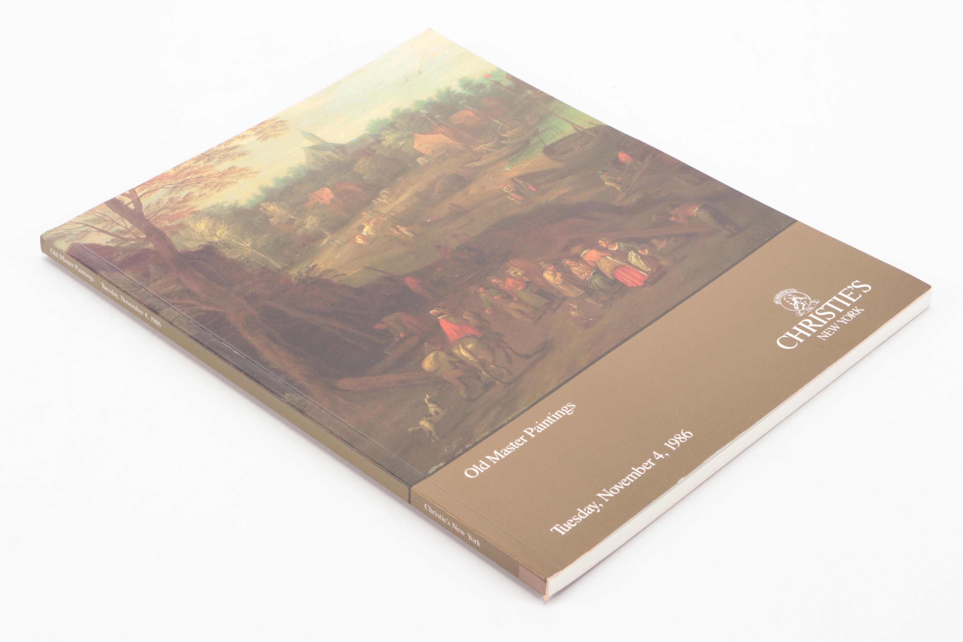 Christie's Old Master Paintings and Drawings Auction Catalogs, Late 20th Century