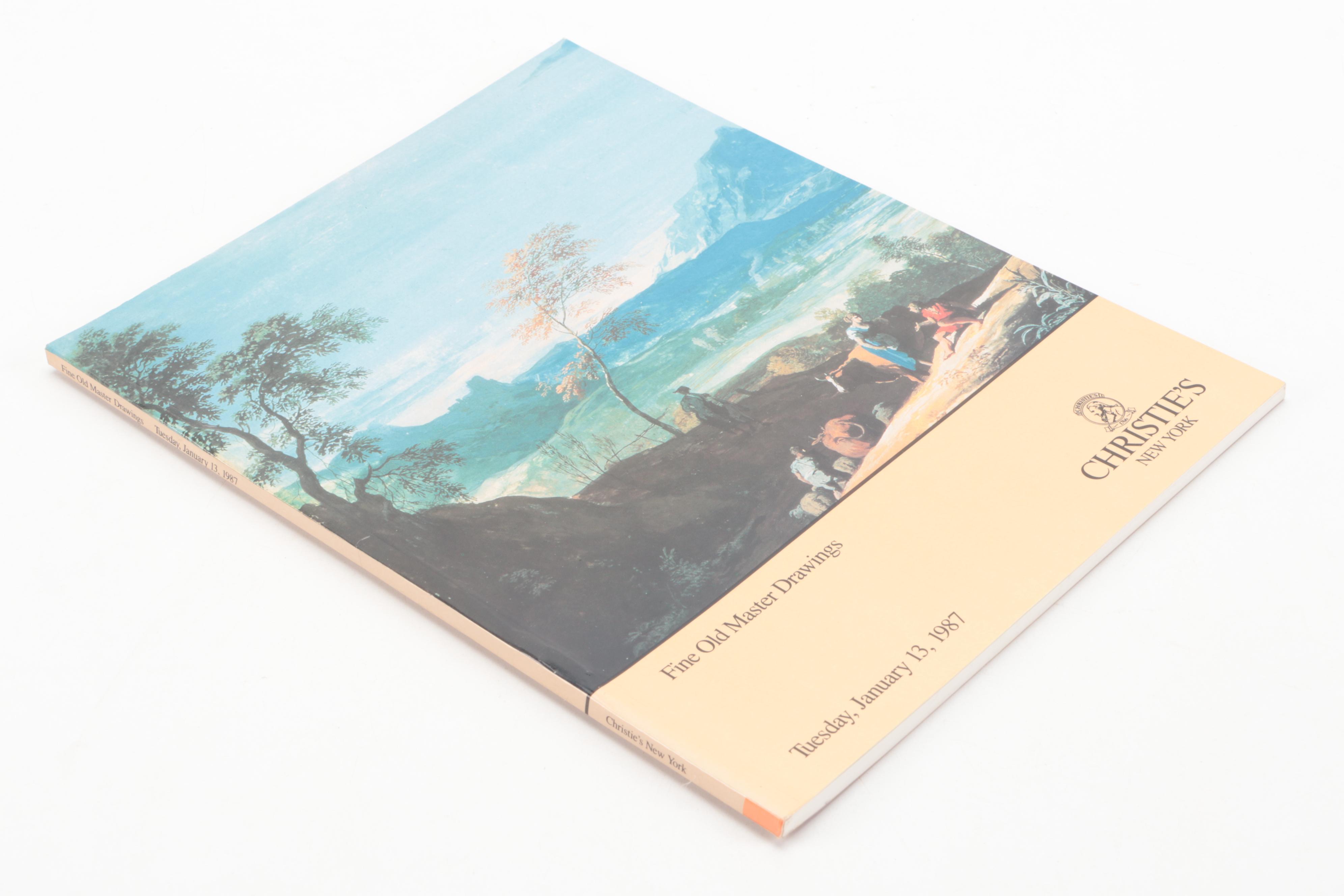 Christie's Old Master Paintings and Drawings Auction Catalogs, Late 20th Century