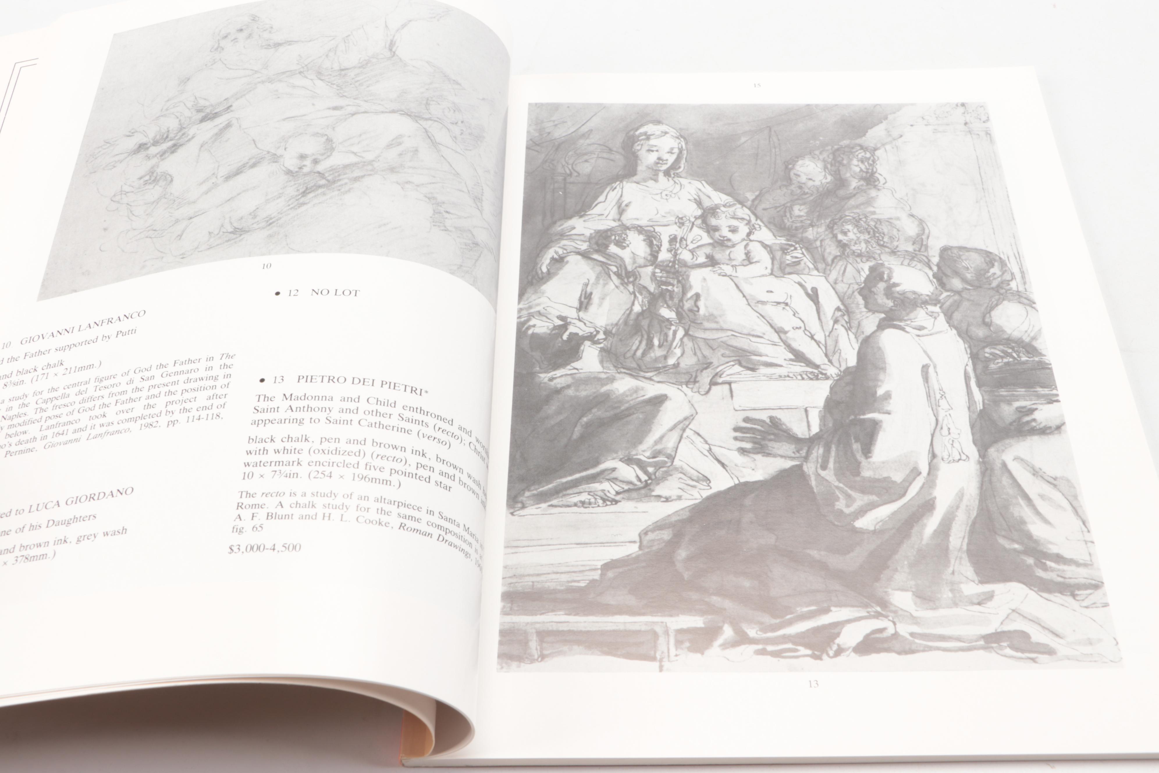Christie's Old Master Paintings and Drawings Auction Catalogs, Late 20th Century