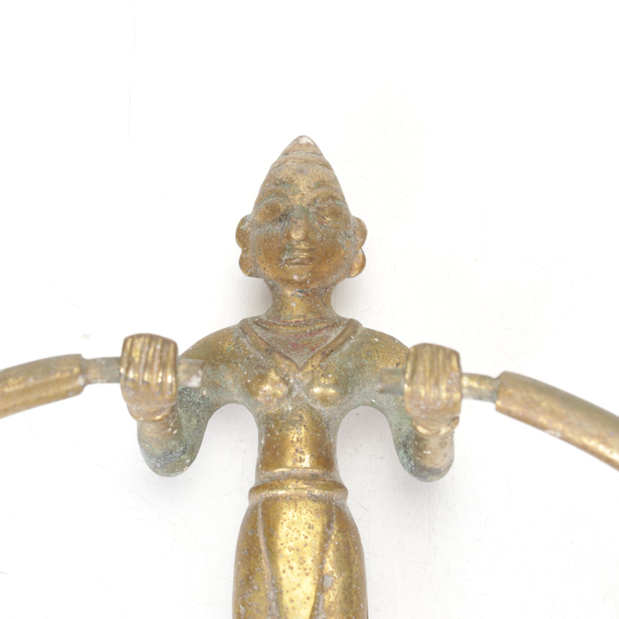 Indian Brass Figural Door Knocker