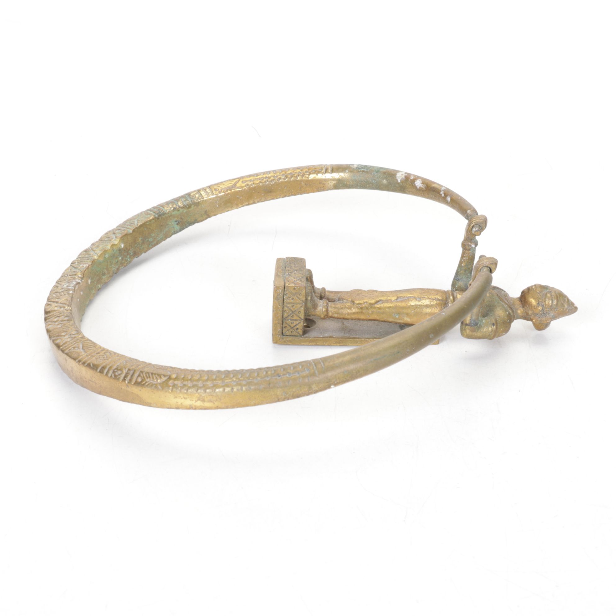 Indian Brass Figural Door Knocker