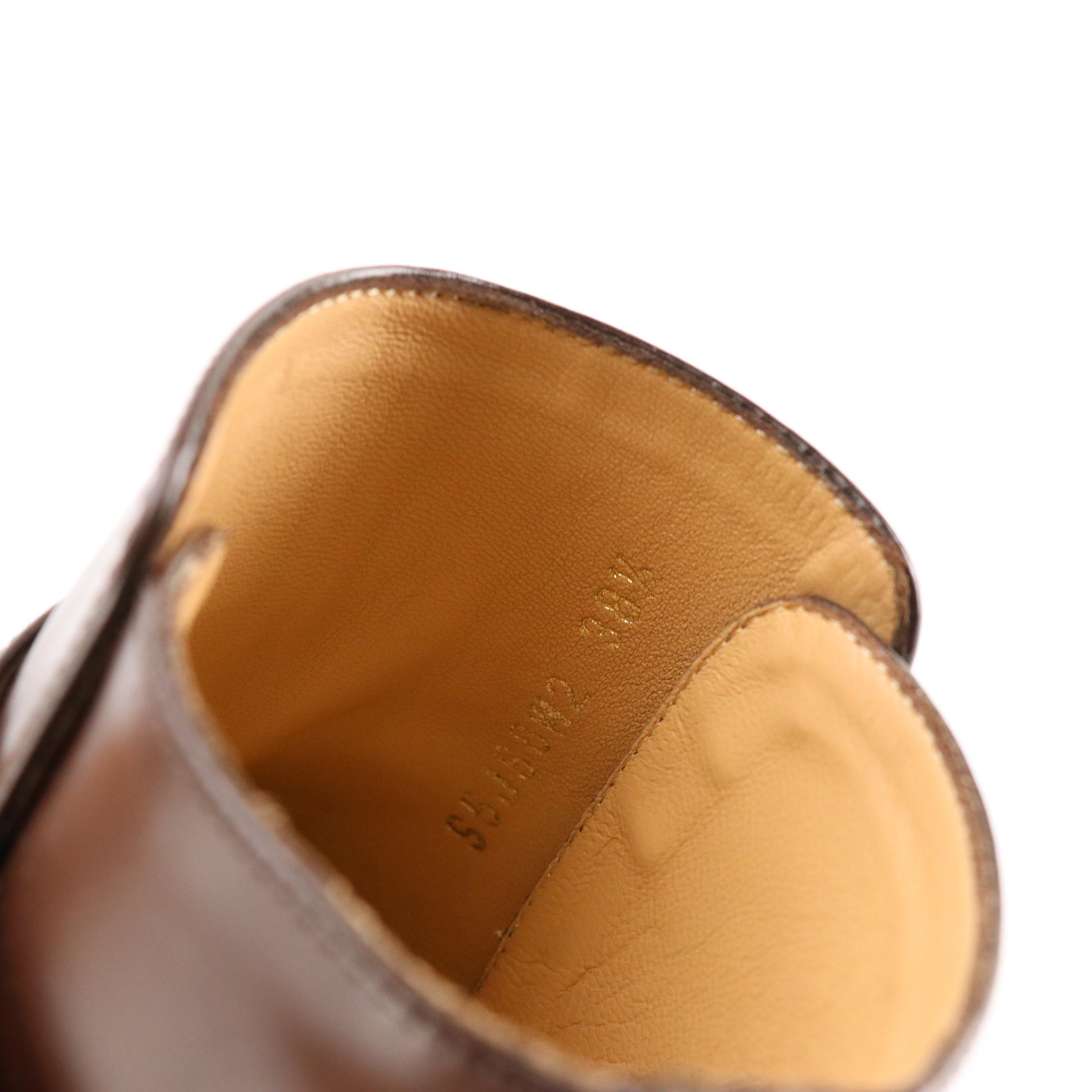 Valentino Garvani VLogo Locker Ankle Booties in Dark Brown Leather, with Box