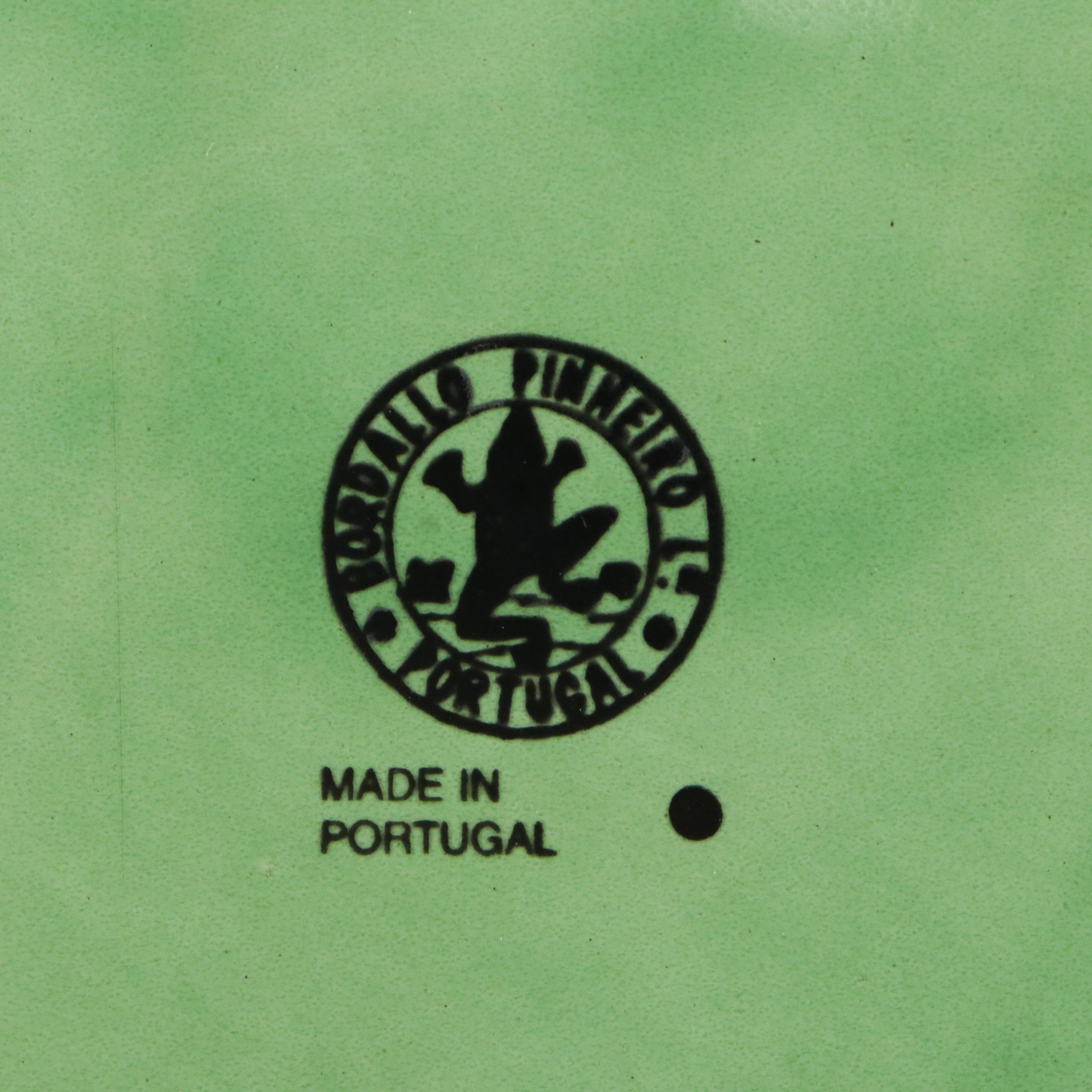 Bordallo Pinheiro Portuguese Green and Austrian Porcelain Plates